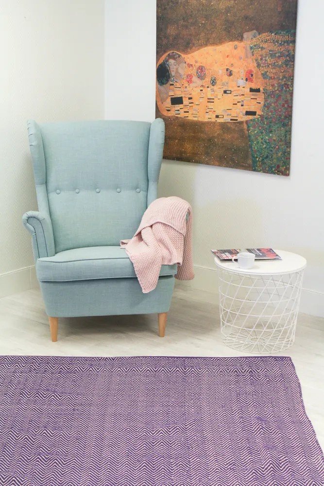 Tapis patchwork - Marina (violet)