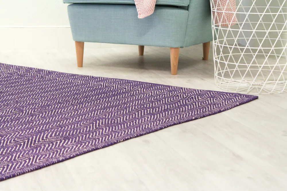Tapis patchwork - Marina (violet)