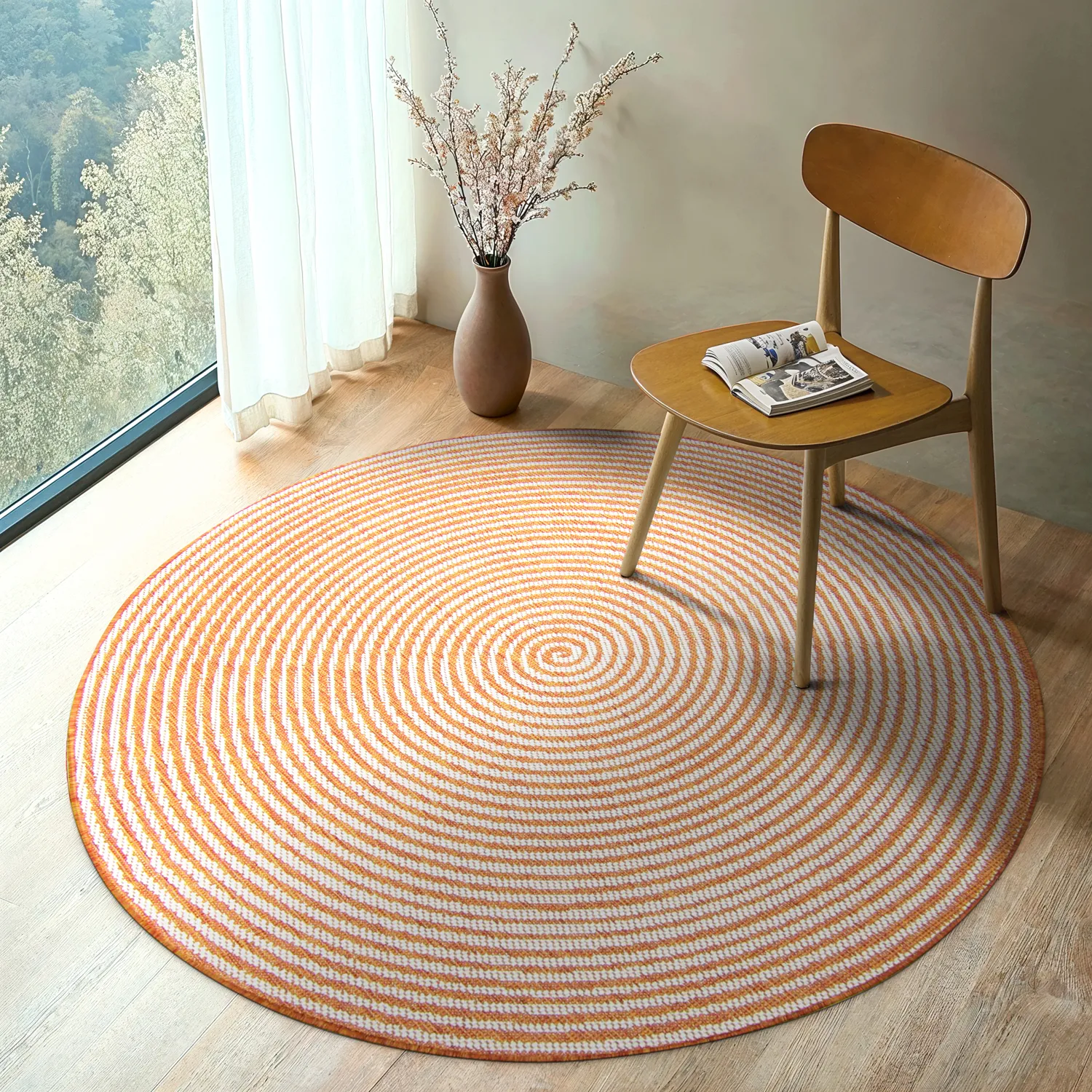 Tapis rond - Ferragudo (orange)