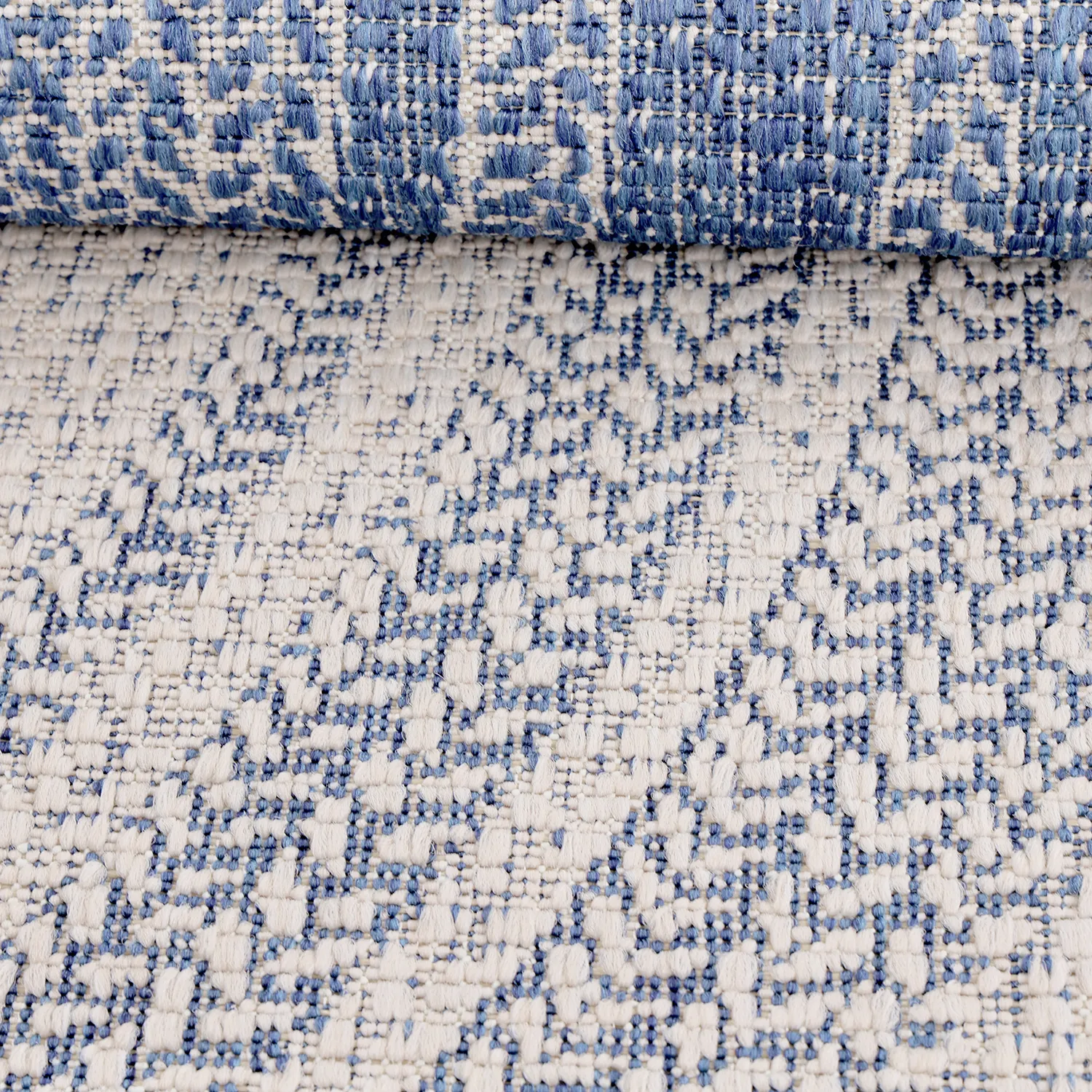 Tapis rond - Indoor/Outdoor Angus (bleu)