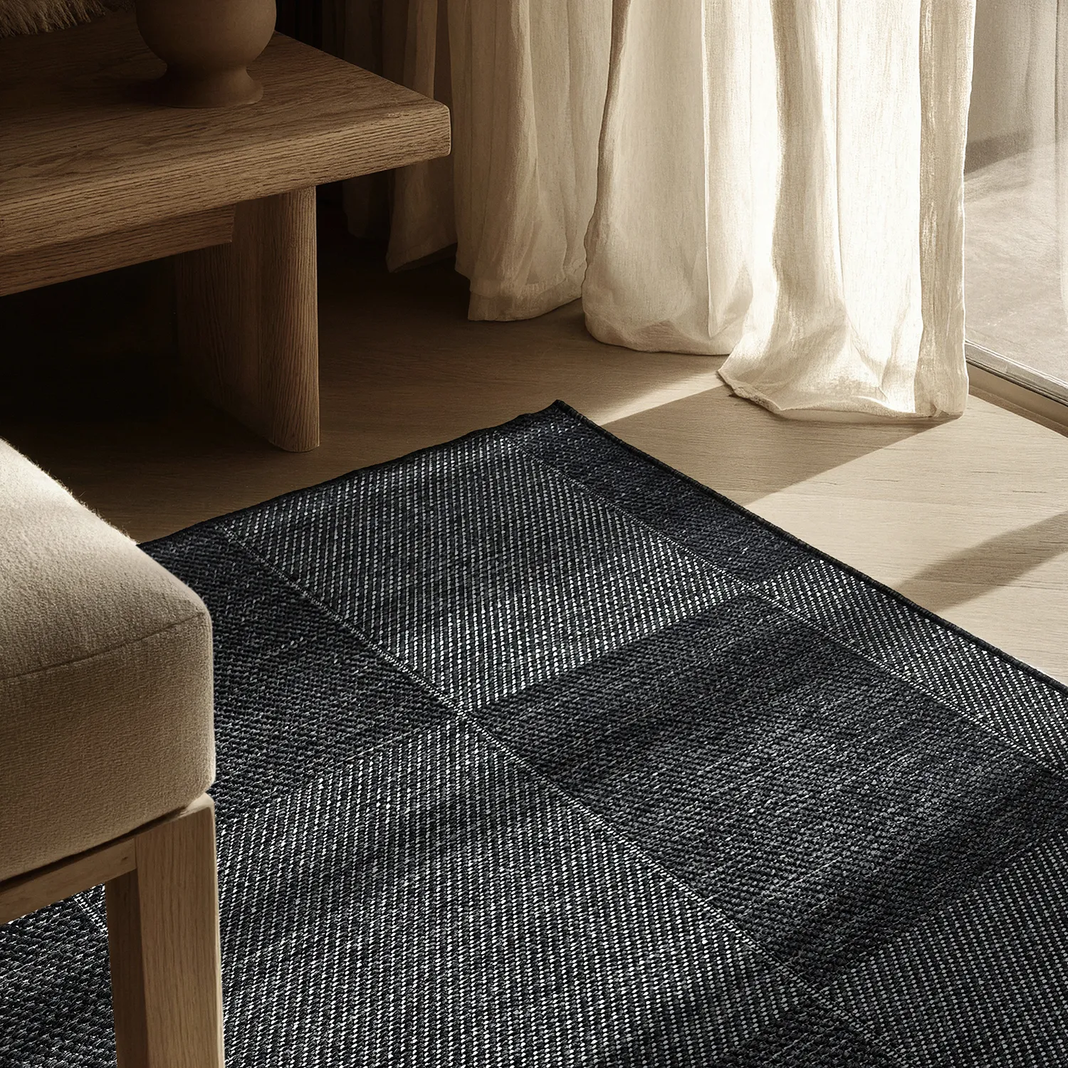 Tapis Intérieurs/Extérieurs - utomhusmatta - Ava (noir)