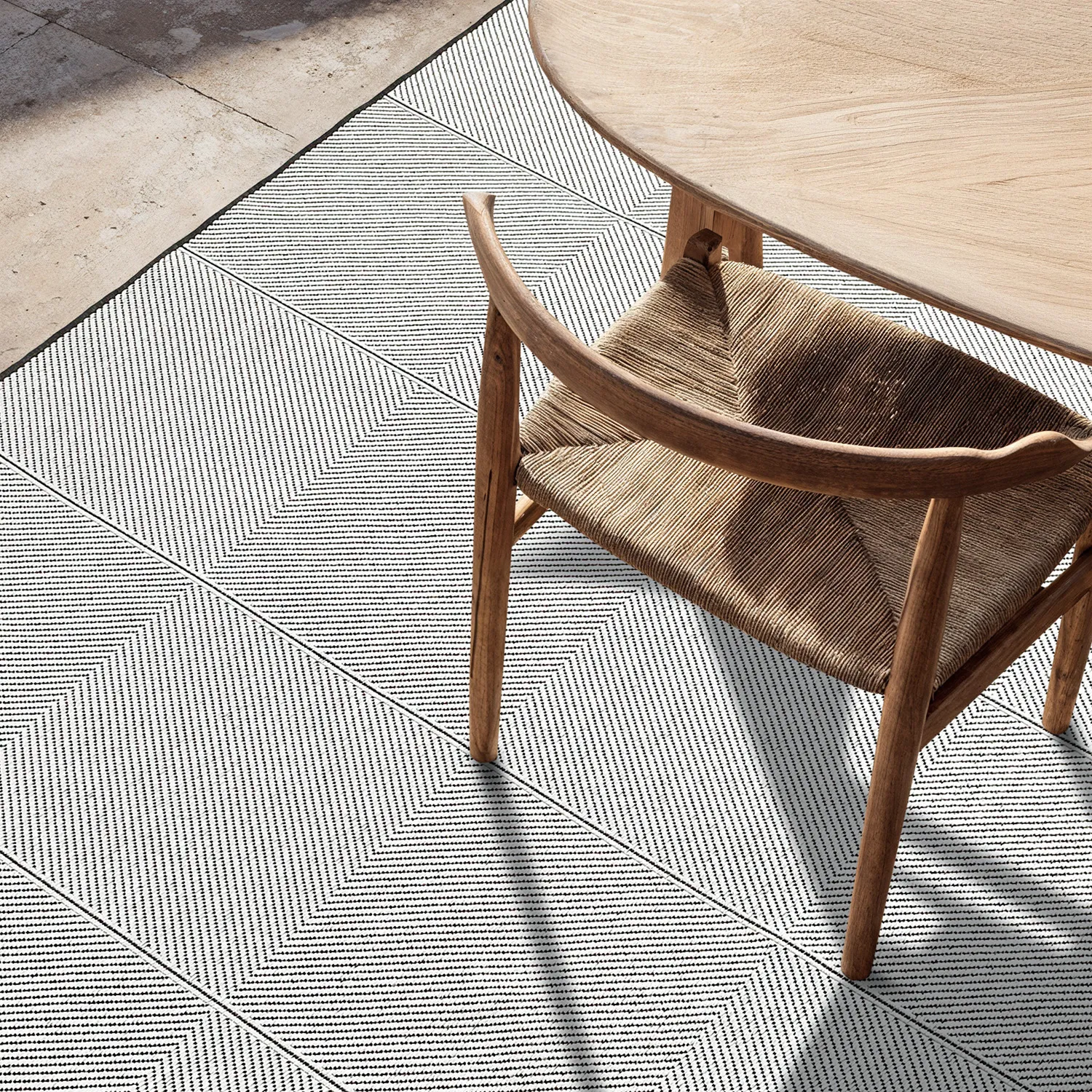 Tapis Intérieurs/Extérieurs - utomhusmatta - Ava (noir)