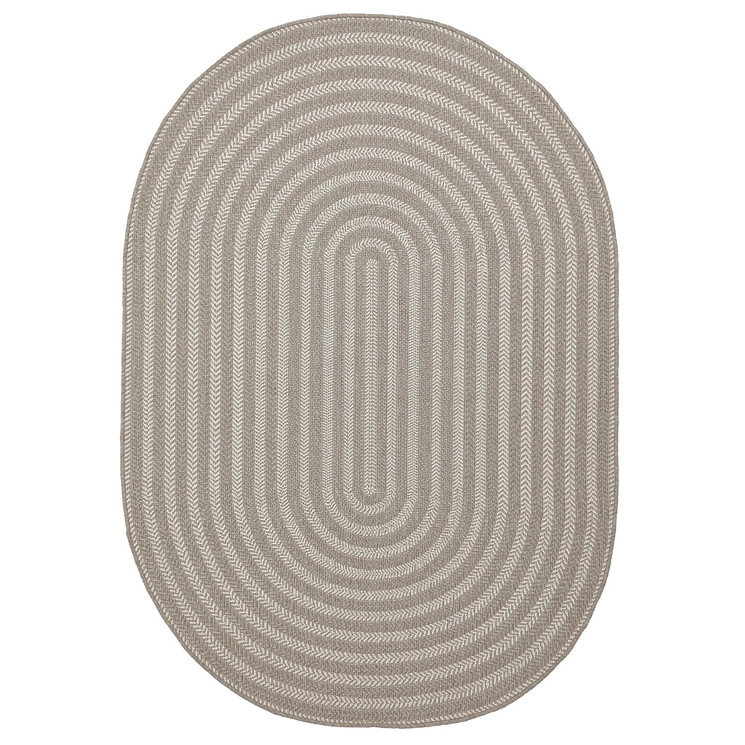 Tapis ovale - Indoor/outdoor Leander (beige)