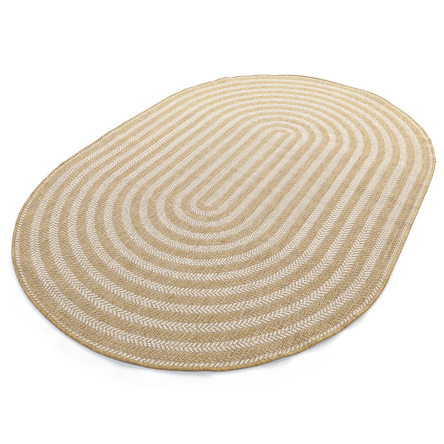 Tapis ovale - Indoor/outdoor Leander (nature)