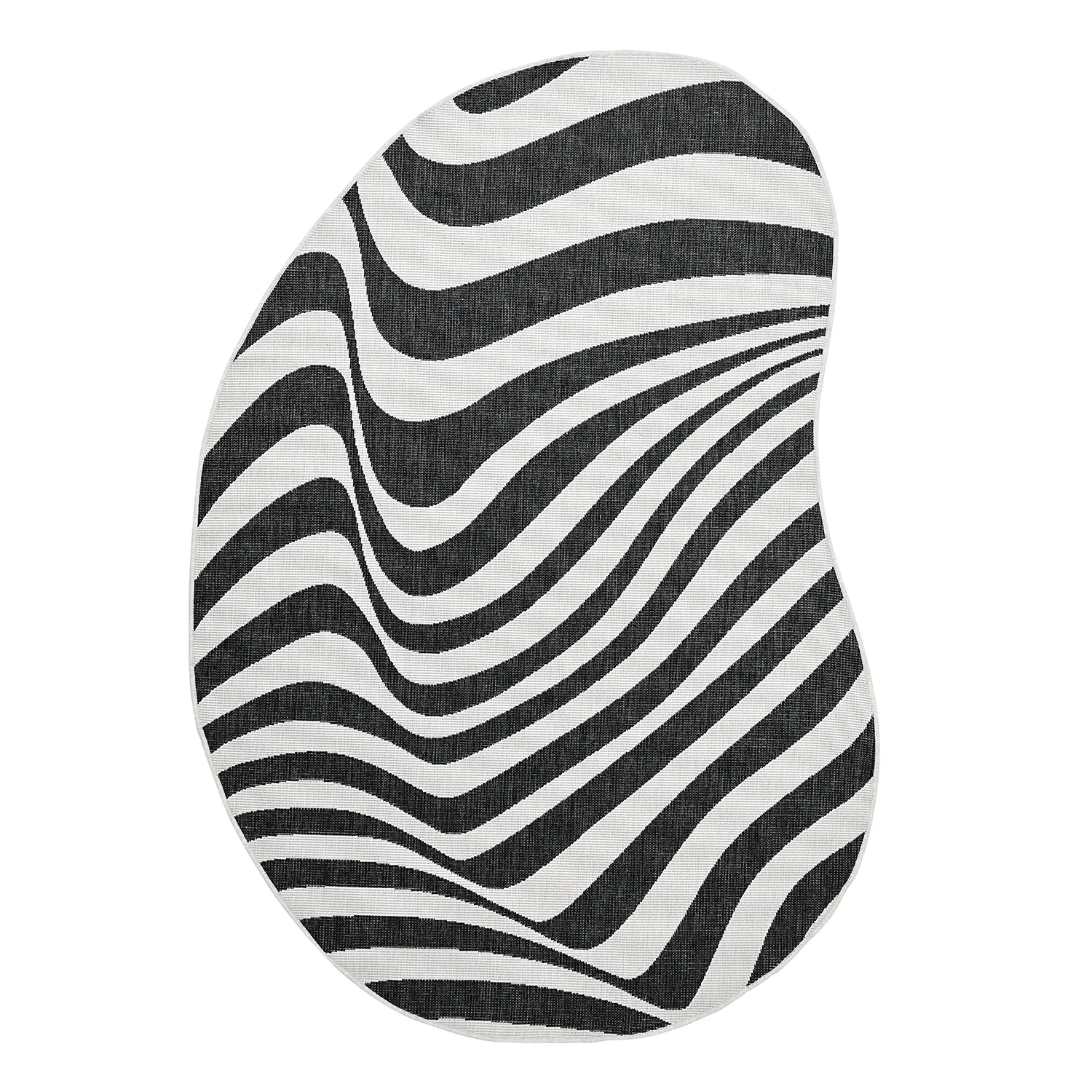 Tapis Intérieurs/Extérieurs - utomhusmatta - Remina (noir/blanc)