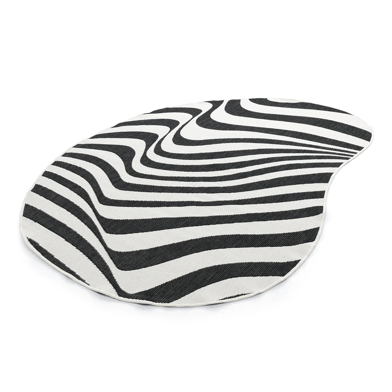 Tapis Intérieurs/Extérieurs - utomhusmatta - Remina (noir/blanc)