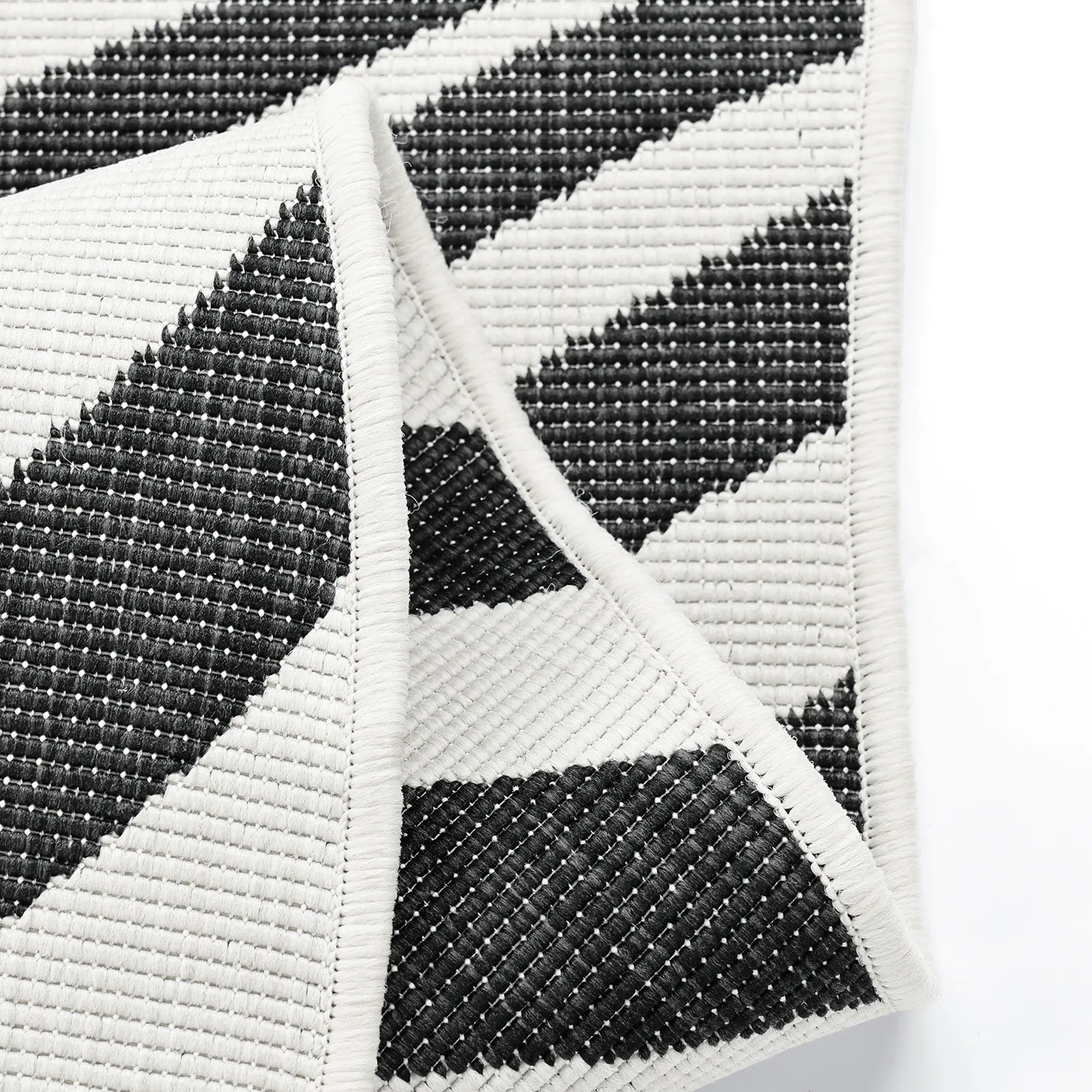 Tapis Intérieurs/Extérieurs - utomhusmatta - Remina (noir/blanc)