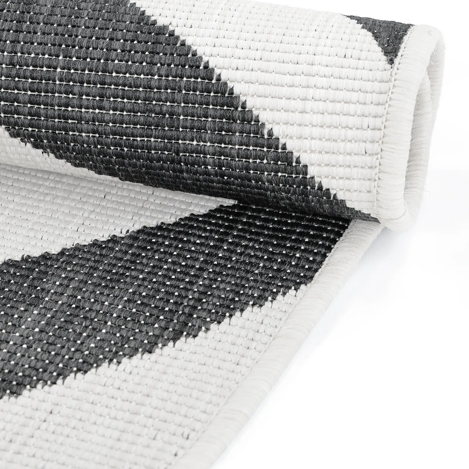 Tapis Intérieurs/Extérieurs - utomhusmatta - Remina (noir/blanc)