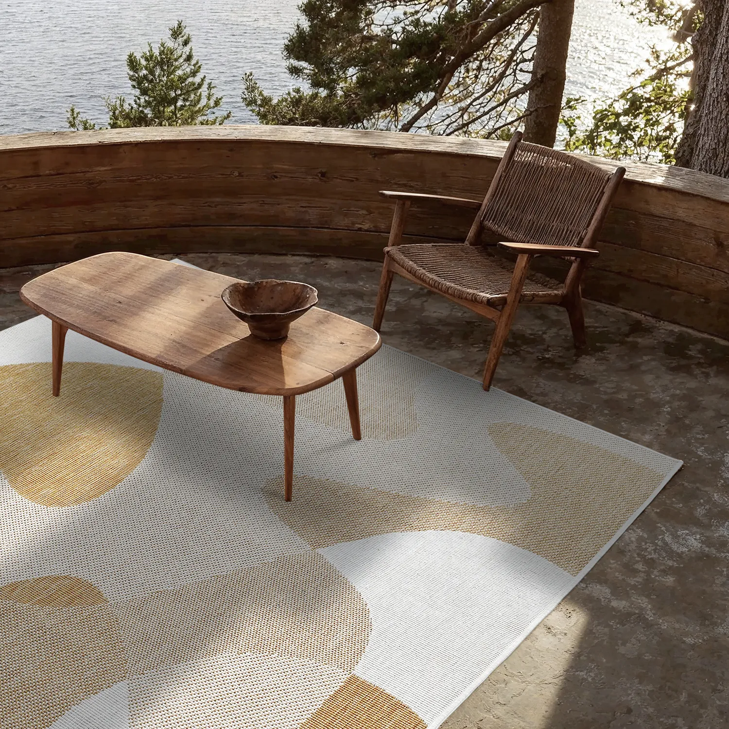 Tapis Intérieurs/Extérieurs - utomhusmatta - Somerville (jaune)