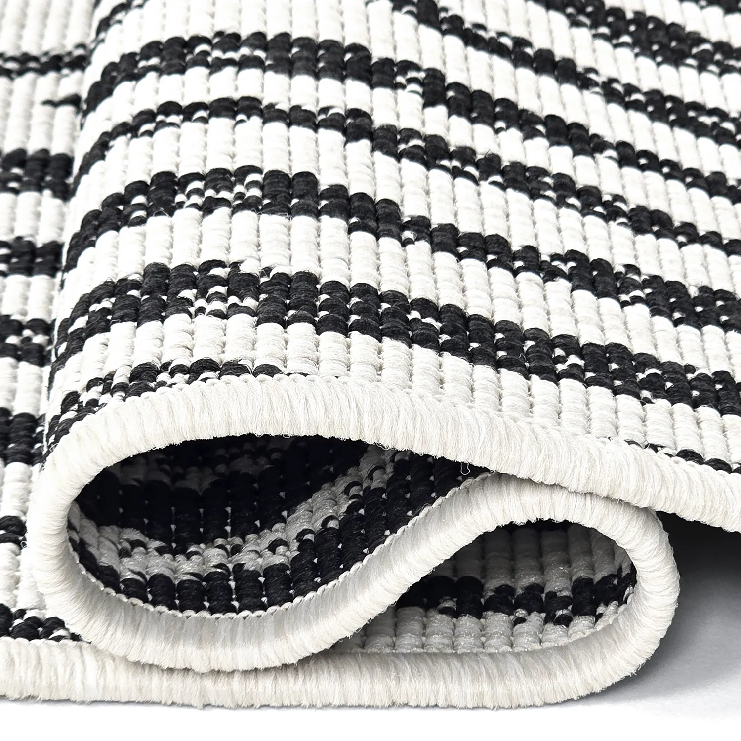 Tapis Intérieurs/Extérieurs - utomhusmatta - Vaura (noir/blanc)