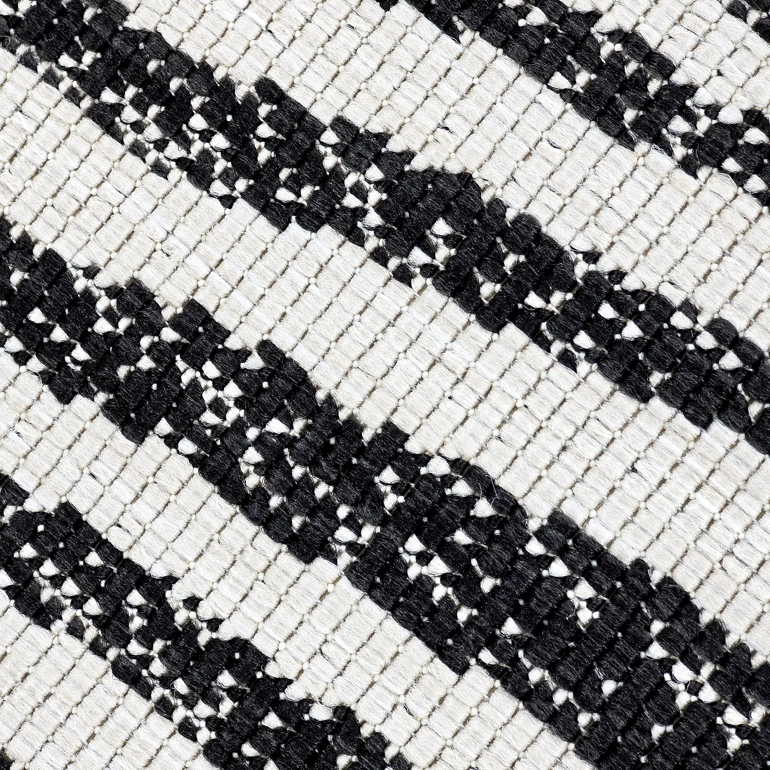 Tapis Intérieurs/Extérieurs - utomhusmatta - Vaura (noir/blanc)