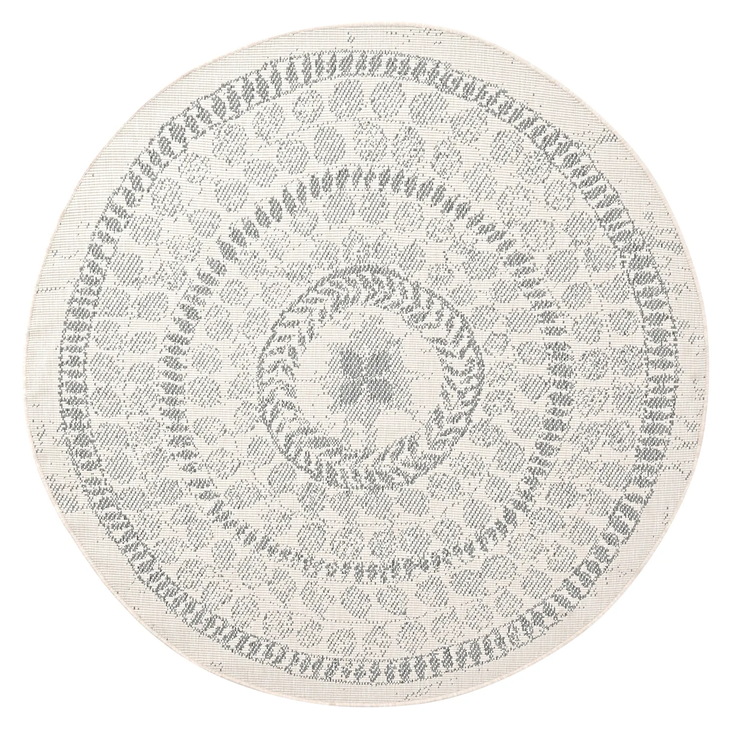 Tapis rond - Indoor/Outdoor Malcolm (gris)