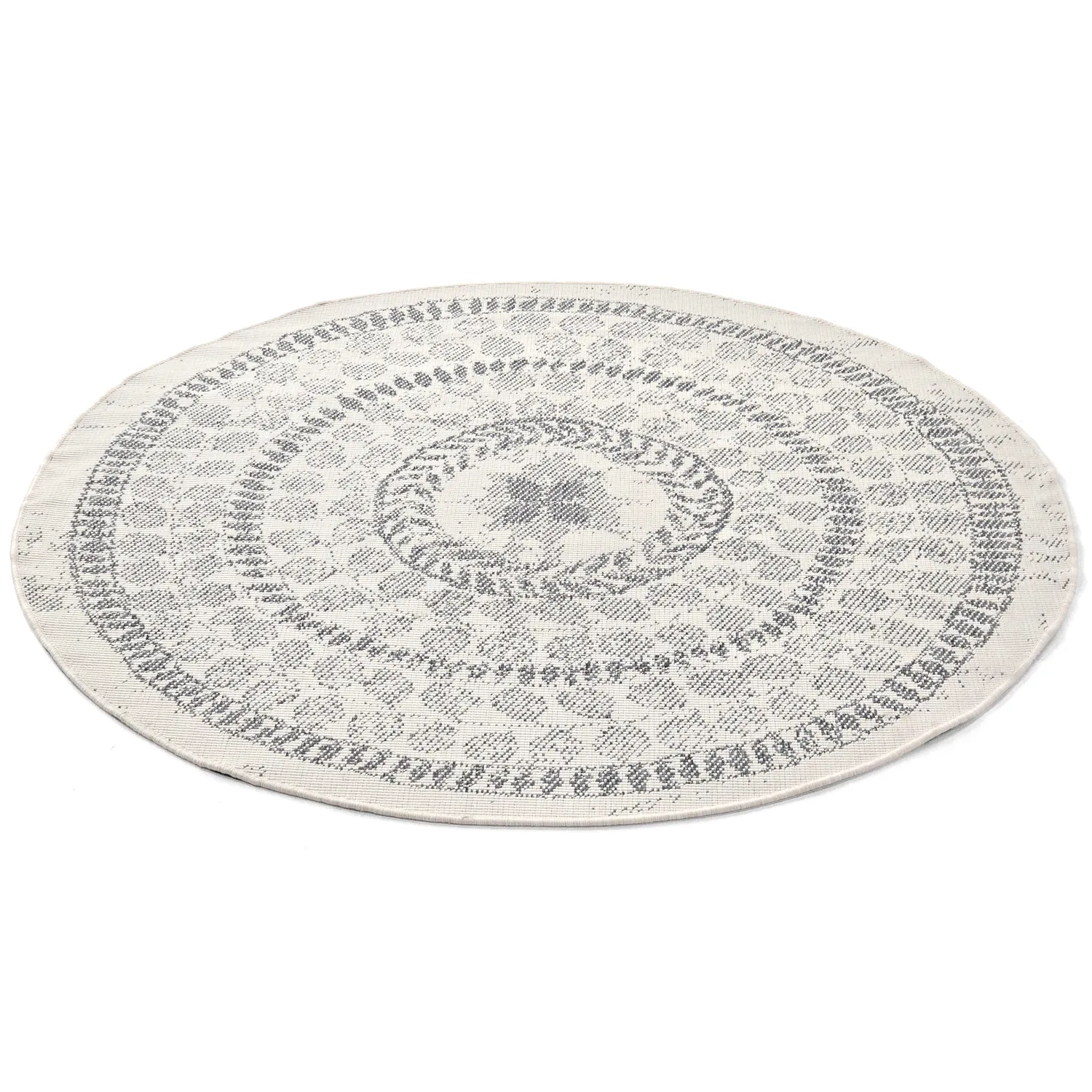 Tapis rond - Indoor/Outdoor Malcolm (gris)