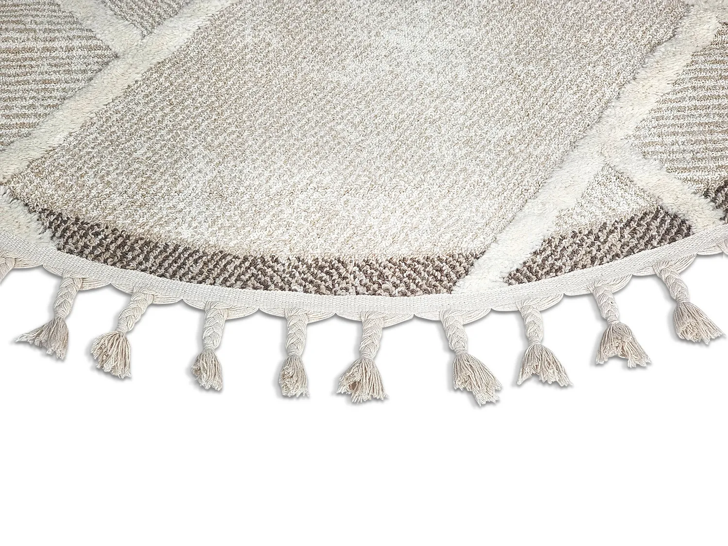 Tapis rond - Boston (beige)