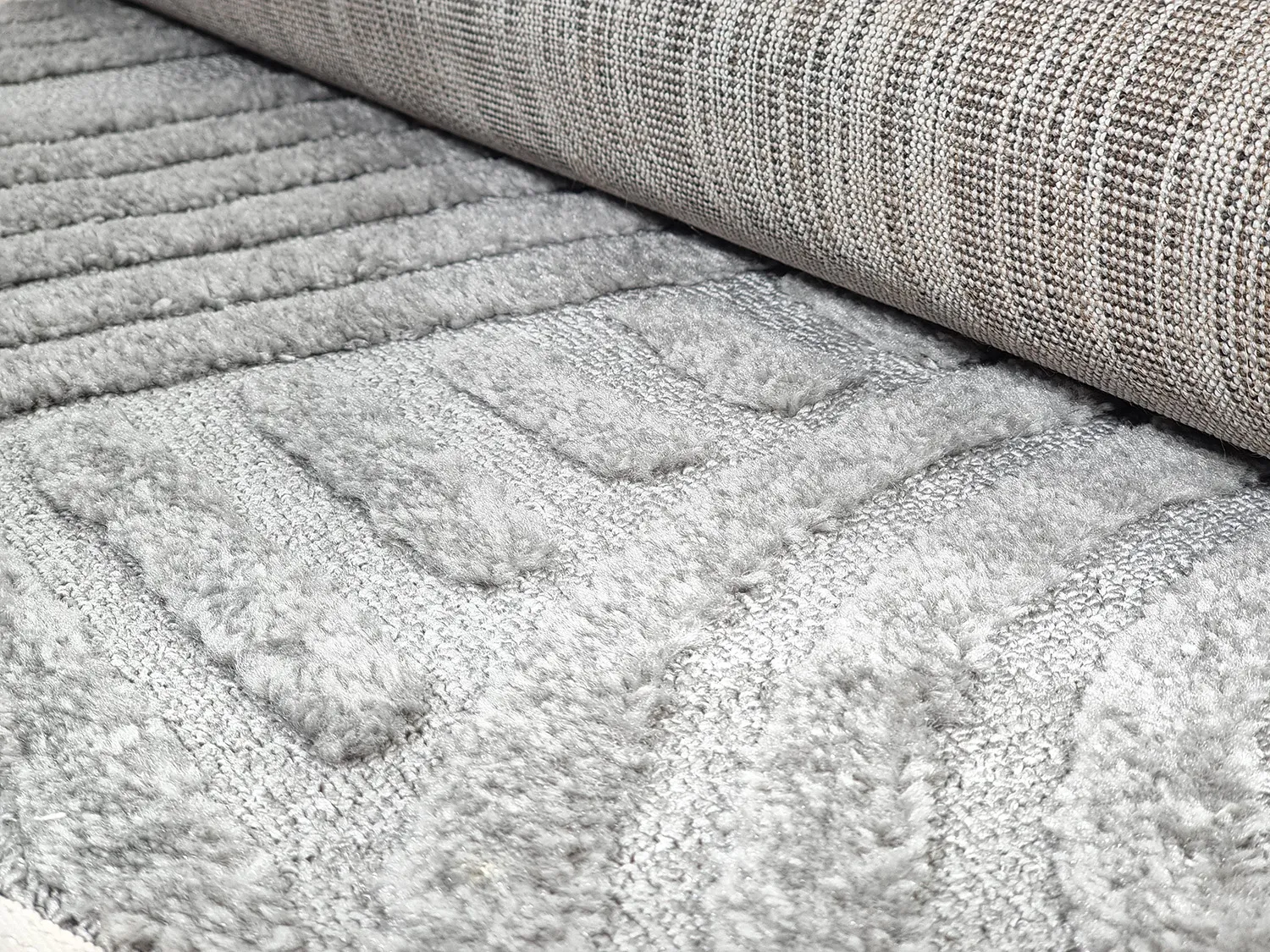 Tapis rond - Campbell (gris)