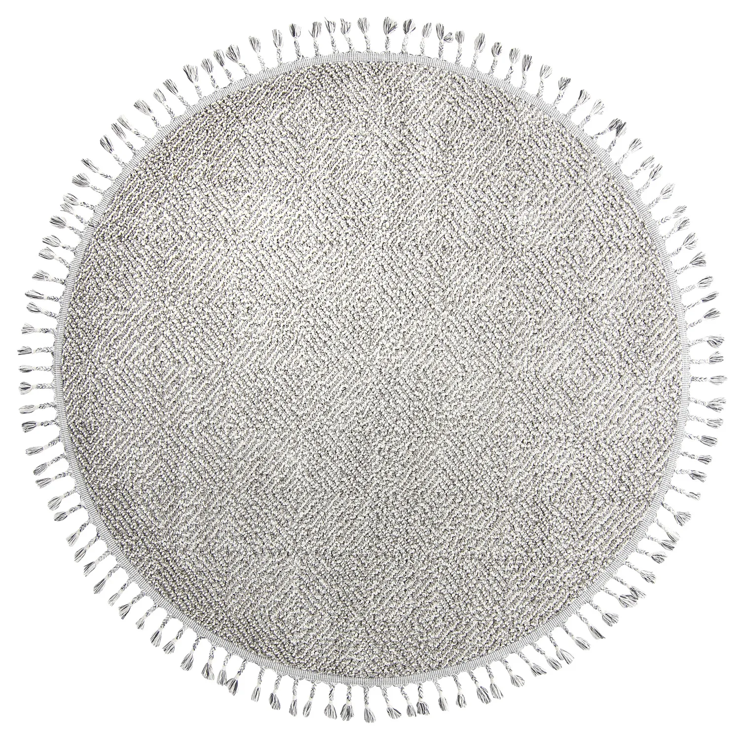 Tapis rond - Intérieur/Extérieur Dakota (gris)