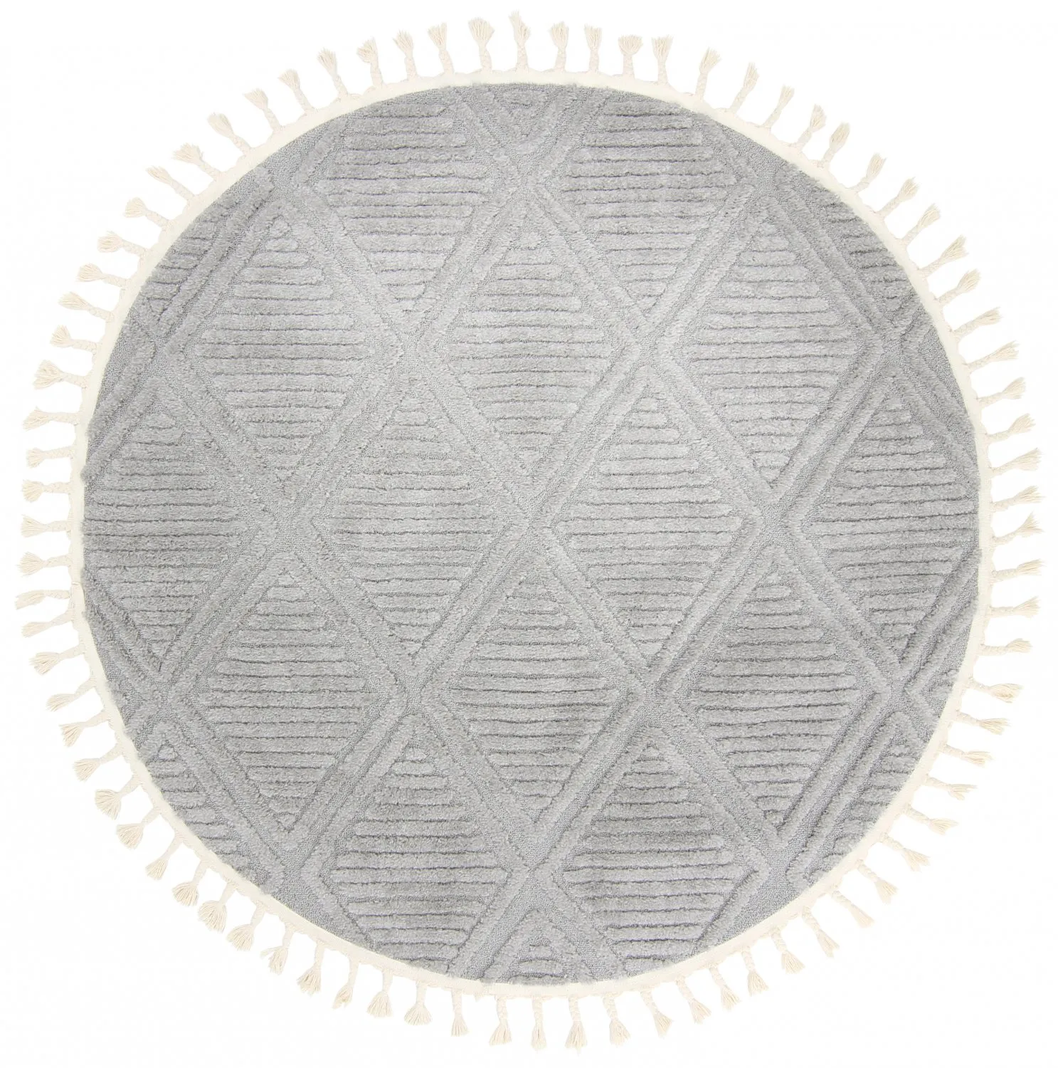 Tapis rond - Dover (gris)