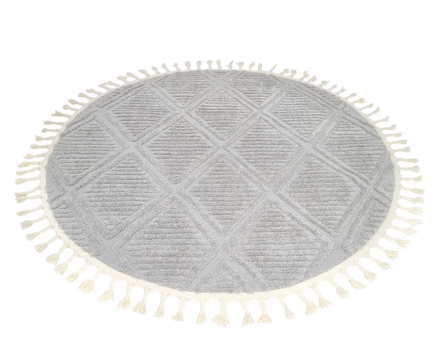 Tapis rond - Dover (gris)