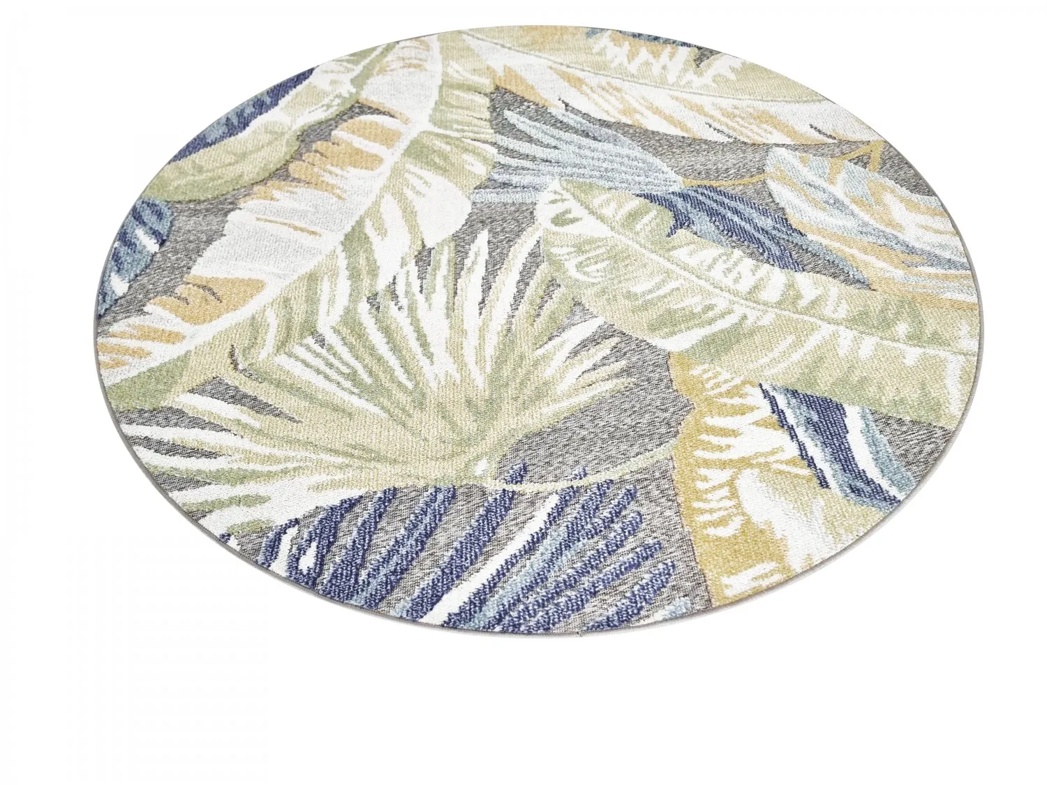 Tapis rond - Indoor/Outdoor Havana (bleu foncé/multi)