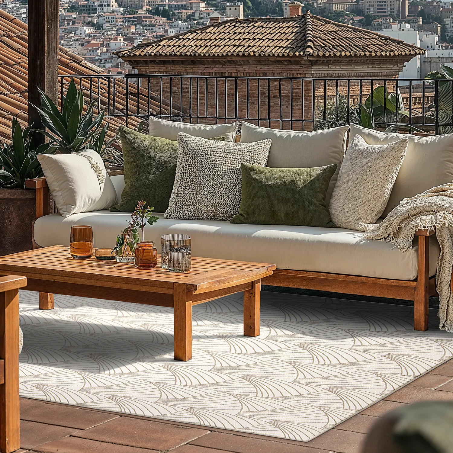 Tapis d’intérieur et d’extérieur - Beau (beige)