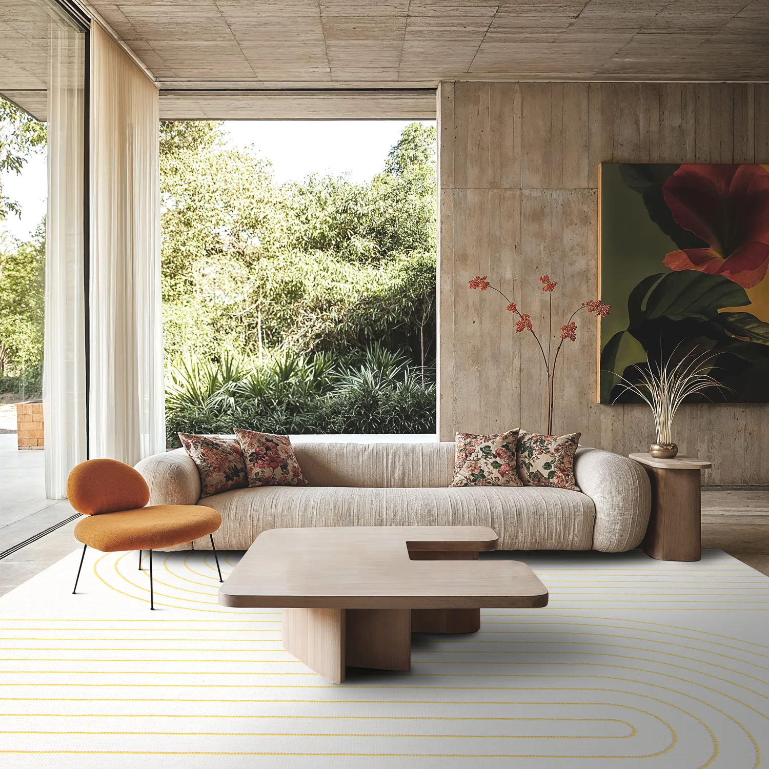 Tapis d’intérieur et d’extérieur - Gordo (jaune)