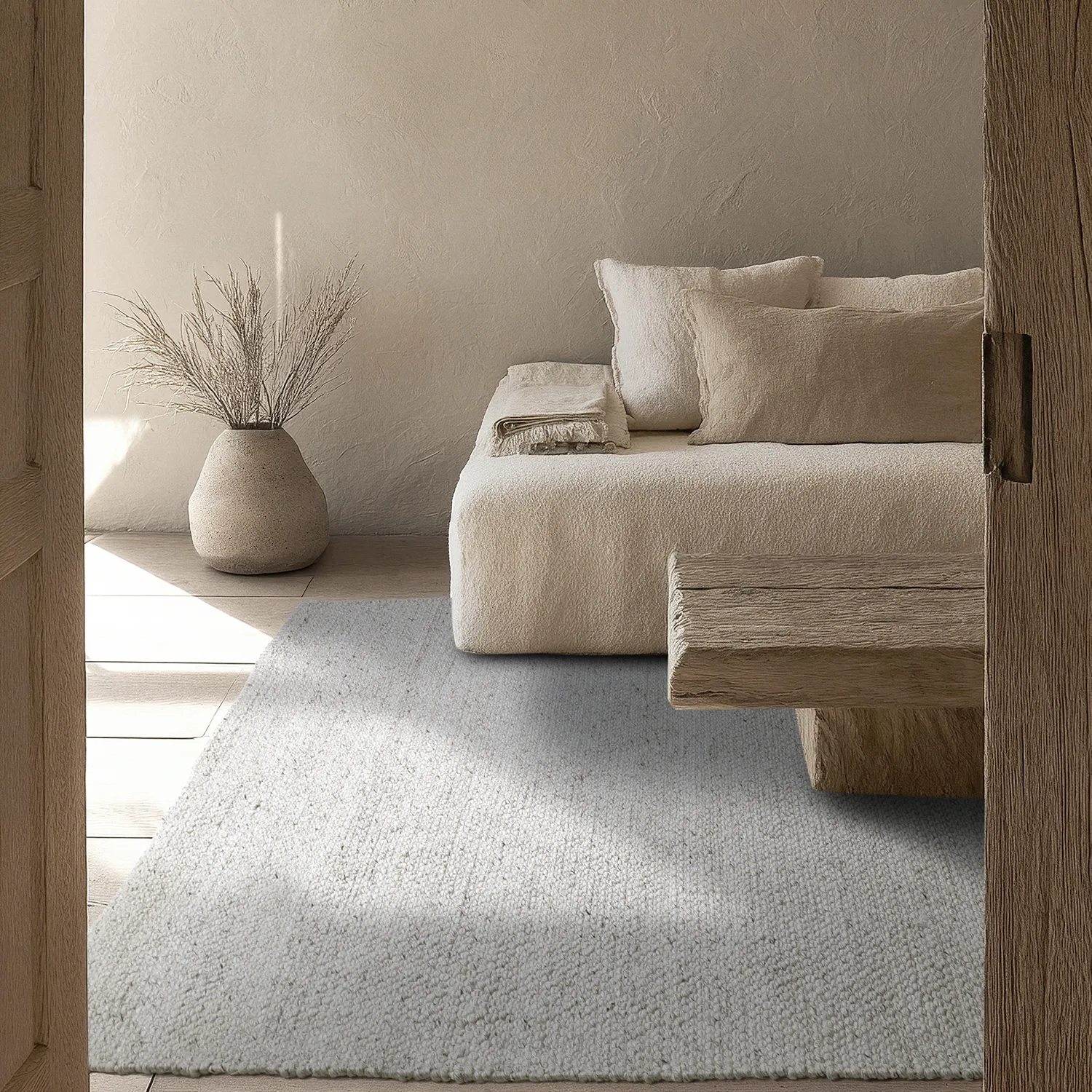 Tapis Intérieurs/Extérieurs - Arco Wool Look (gris/beige)