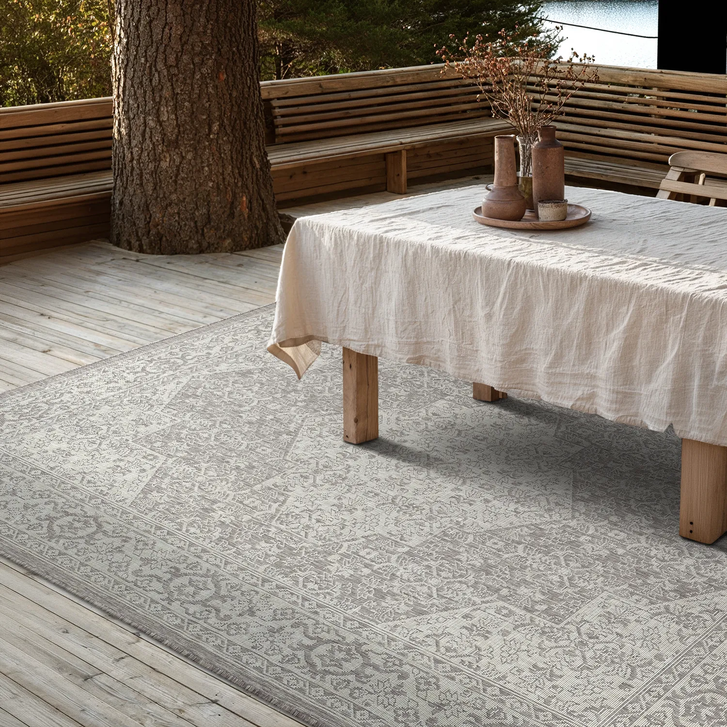 Tapis Intérieurs/Extérieurs - Mekele (taupe)