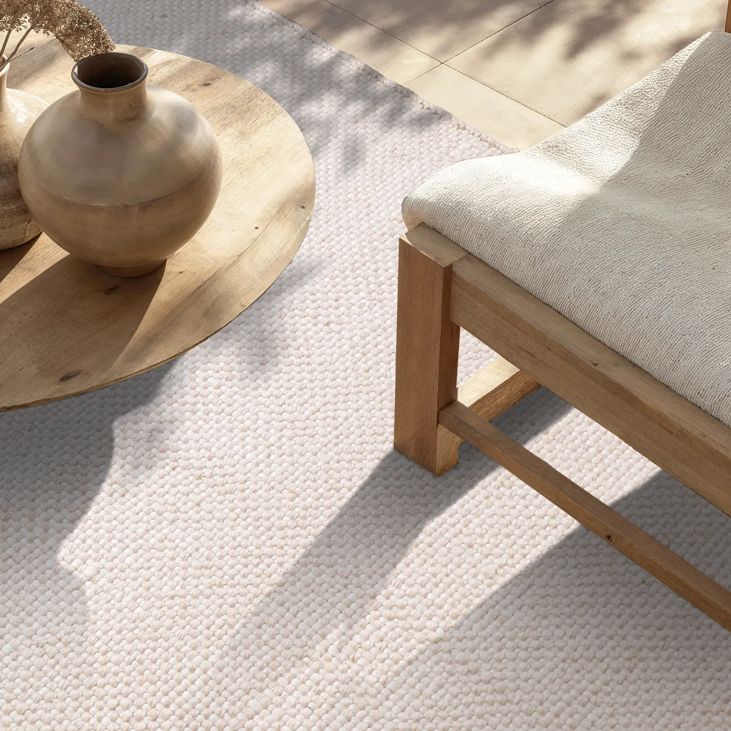 Tapis Intérieurs/Extérieurs - Orta Wool Look (crème)