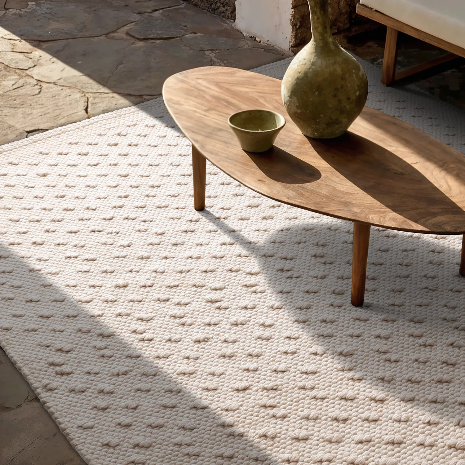 Tapis Intérieurs/Extérieurs - Todi Wool Look (crème)