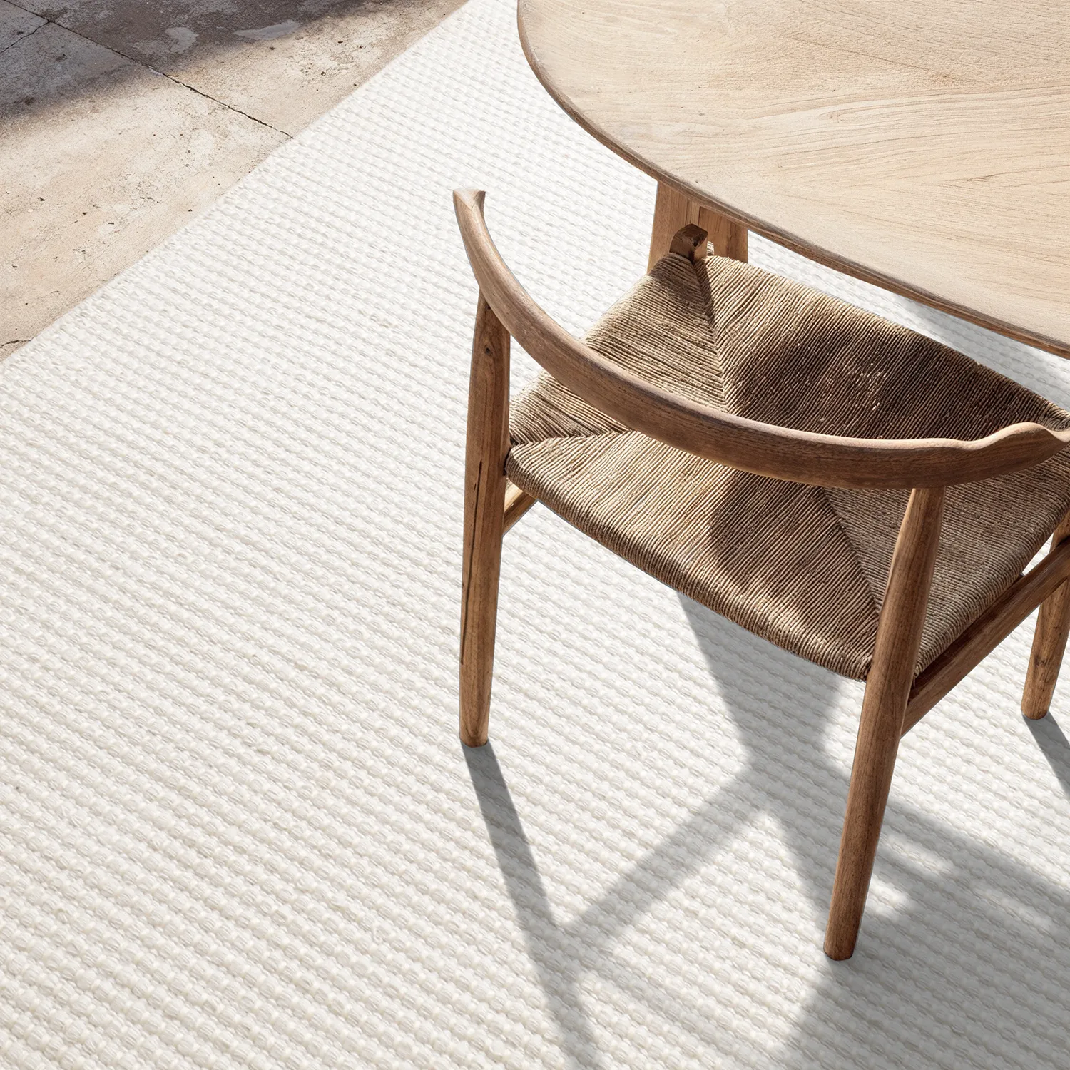 Tapis Intérieurs/Extérieurs - Coastal Wool Look (crème)