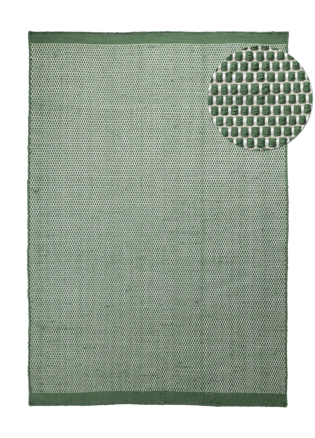 Tapis Intérieurs/Extérieurs - Coastal Wool Look (vert/blanc)