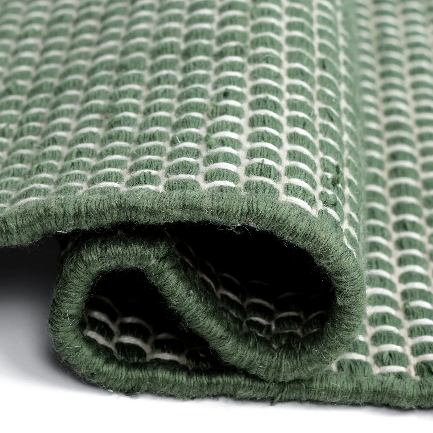 Tapis Intérieurs/Extérieurs - Coastal Wool Look (vert/blanc)