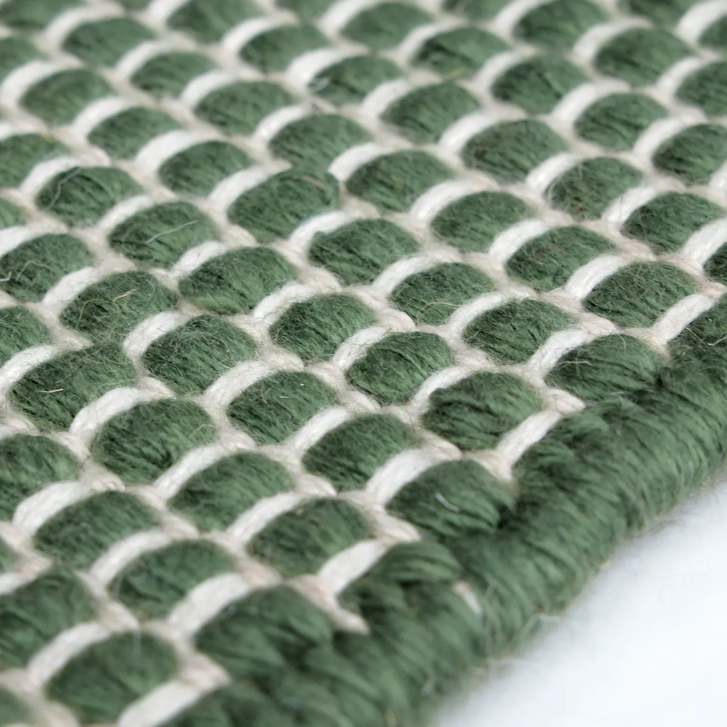 Tapis Intérieurs/Extérieurs - Coastal Wool Look (vert/blanc)