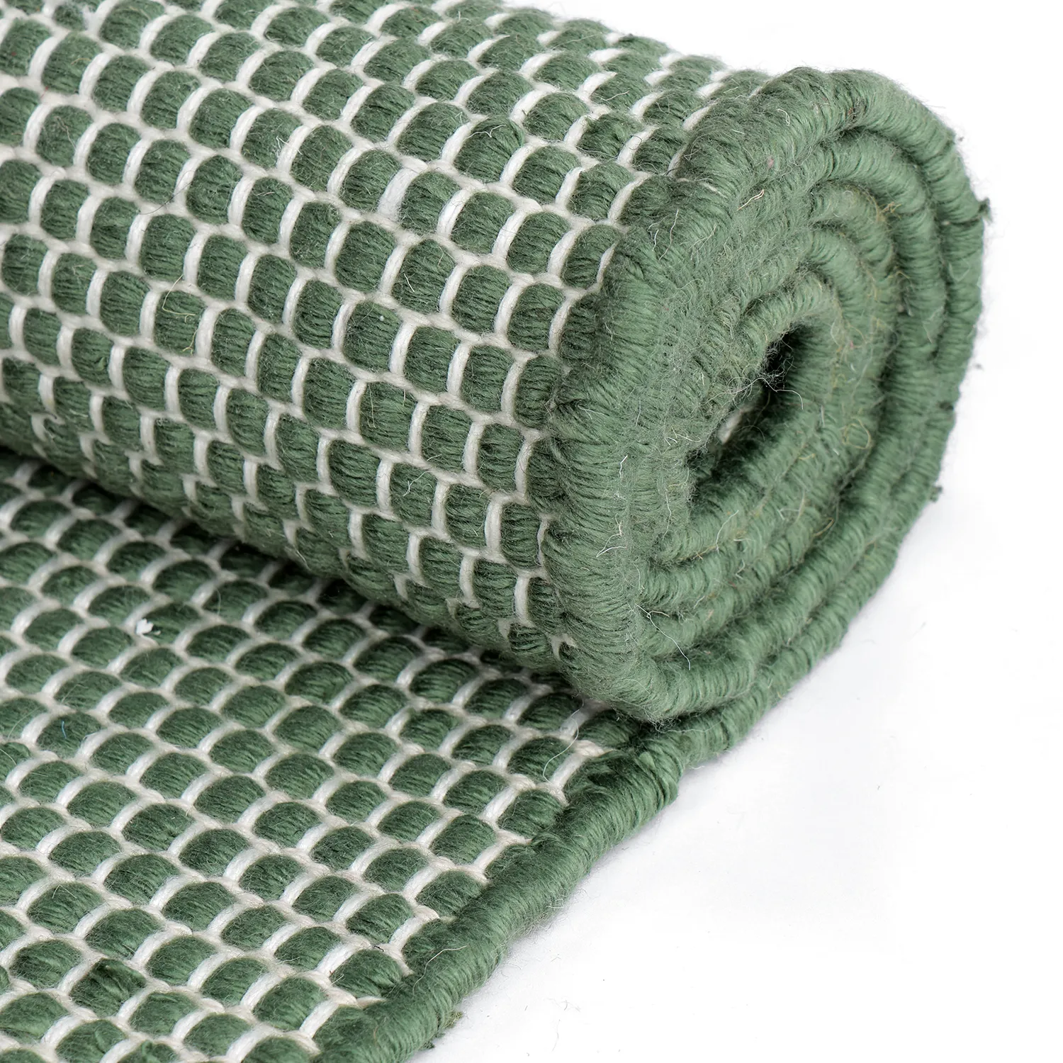 Tapis Intérieurs/Extérieurs - Coastal Wool Look (vert/blanc)
