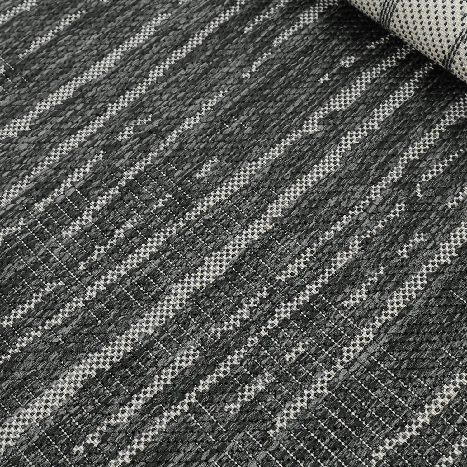 Tapis Intérieurs/Extérieurs - Ragusa (noir/crème)