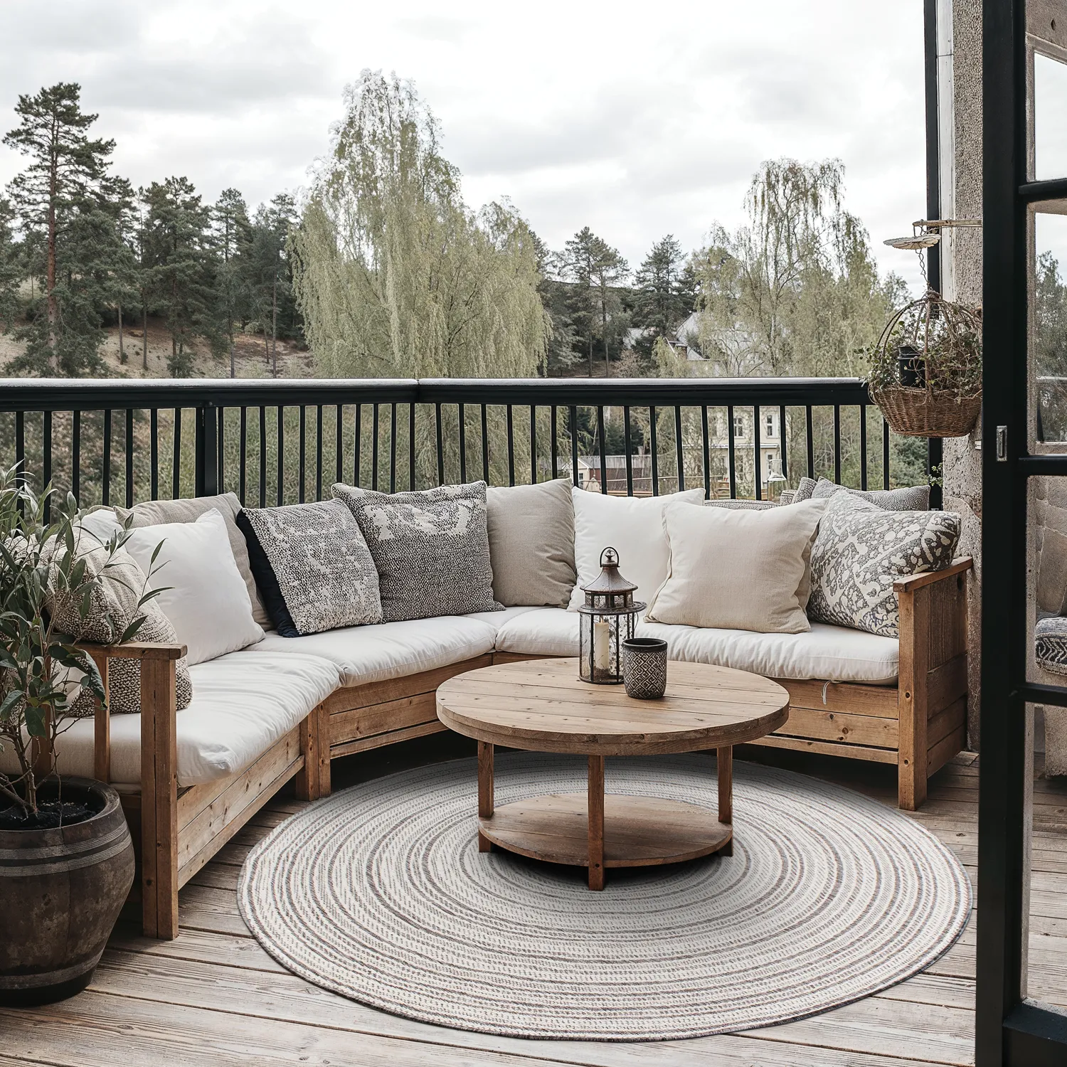 Tapis rond - Brussels Weave (gris)