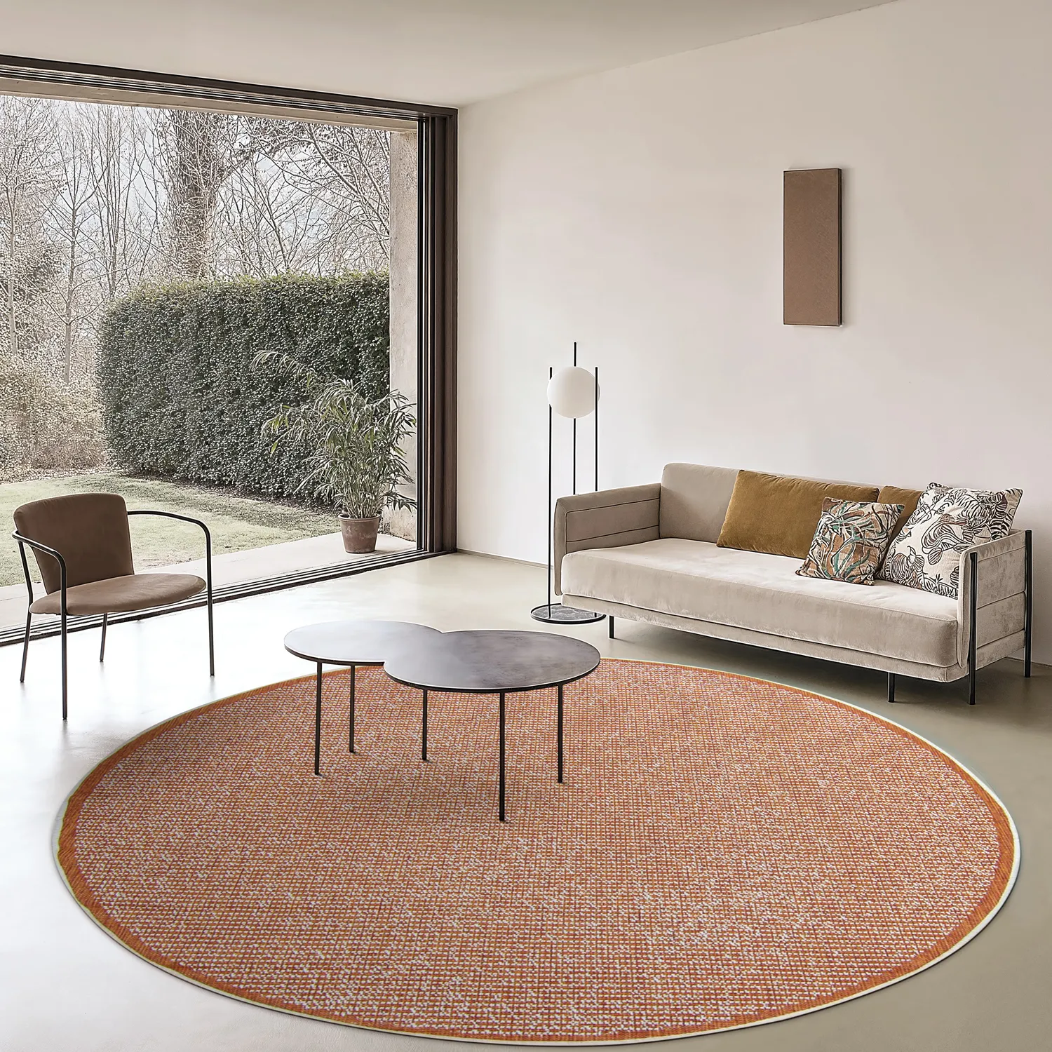 Tapis rond - Tromsø (orange)