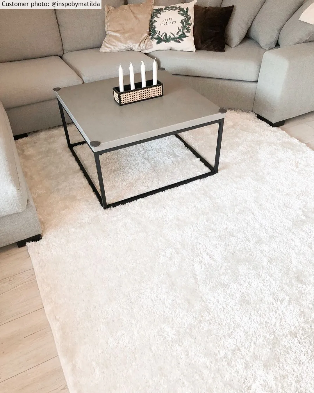 Tapis à poils longs - Cosy (blanc)