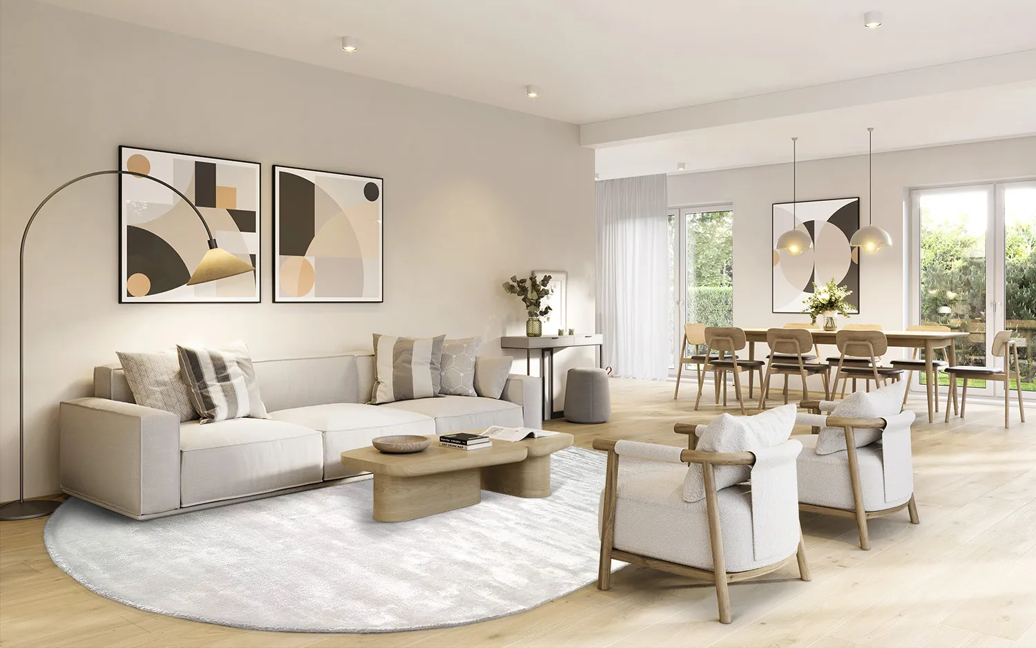 Tapis ovale en viscose - Jodhpur Special Luxury Edition (blanc cassé)