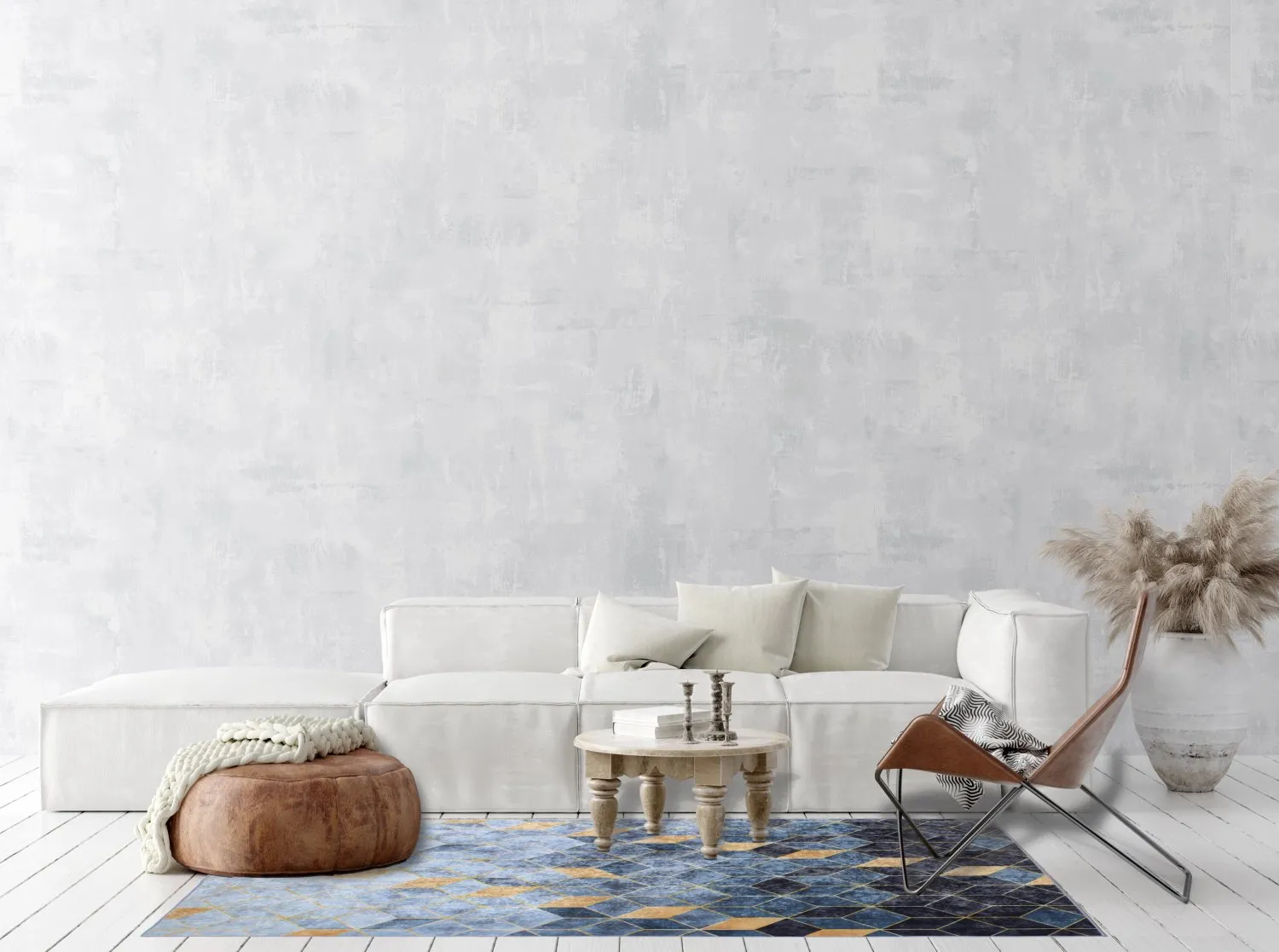 Tapis Wilton - Brigooda (bleu)