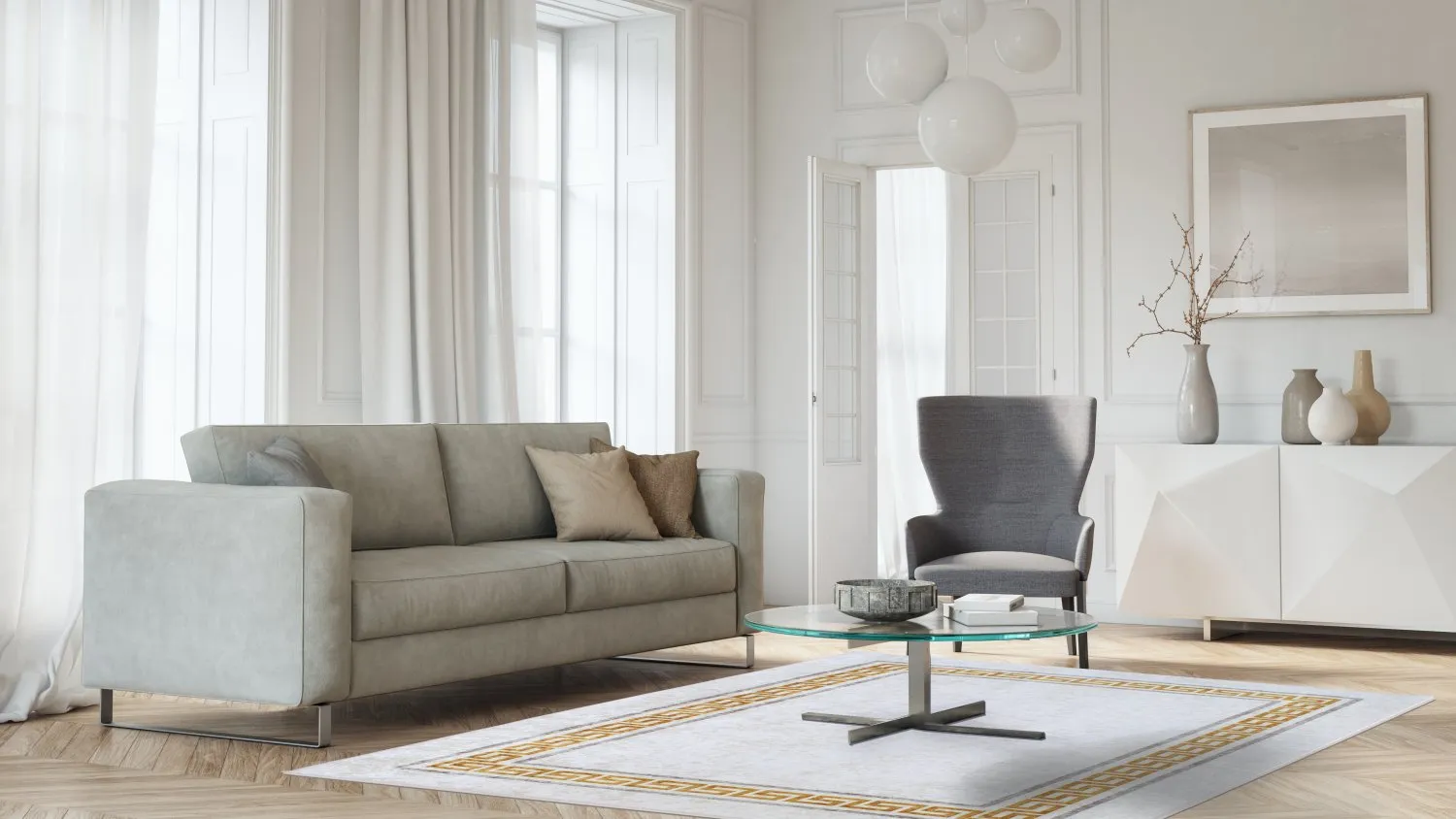 Tapis Wilton - Egiali (gris)