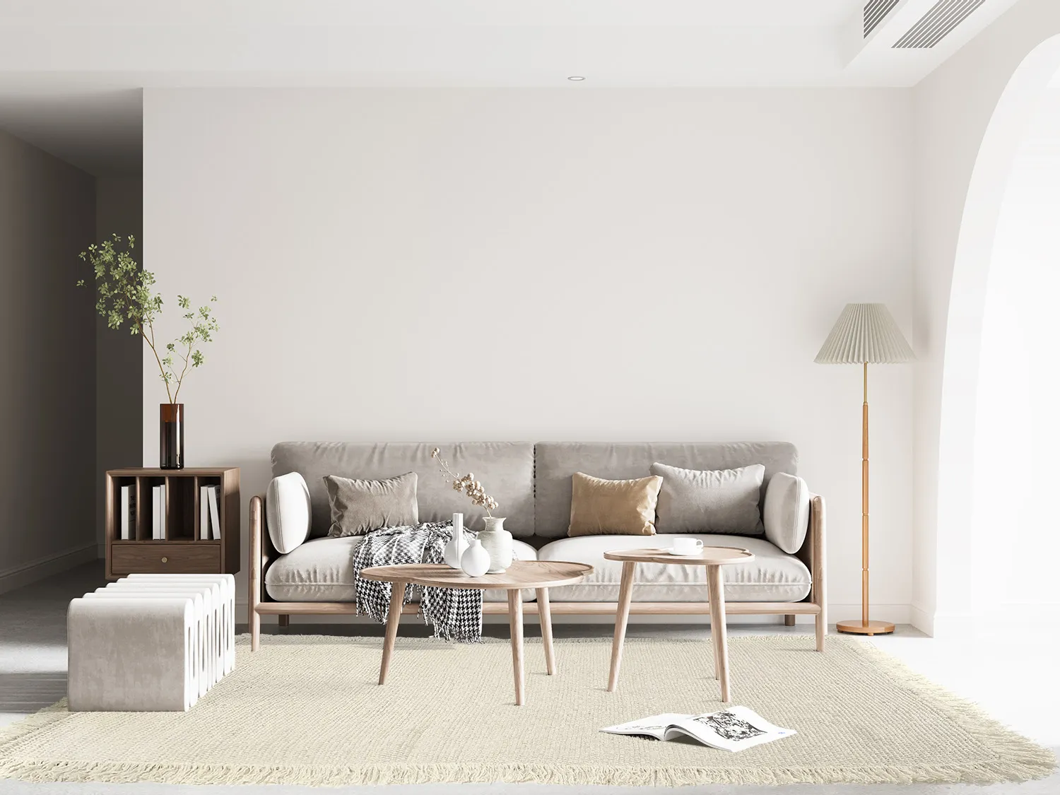 Tapis en laine - Pike (crème)