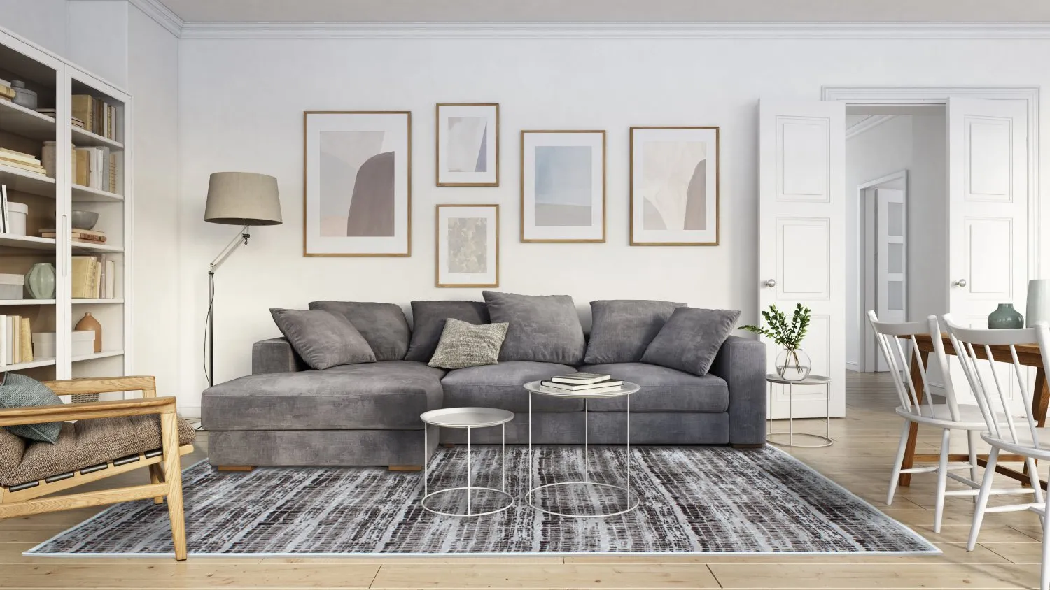 Tapis Wilton - Sabha (gris)
