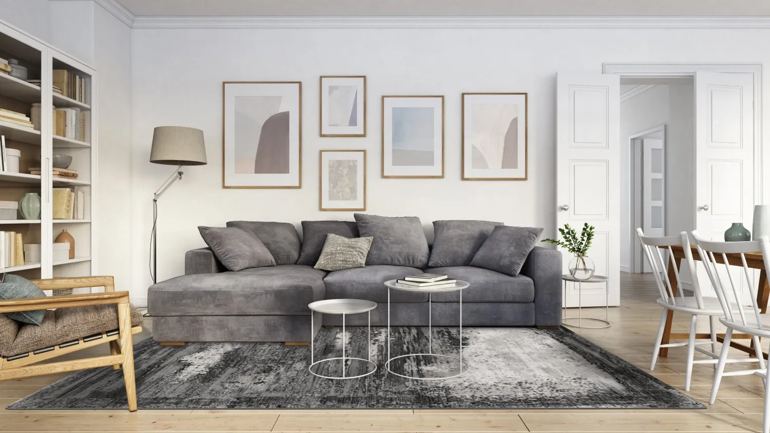 Tapis Wilton - Sovana (gris)