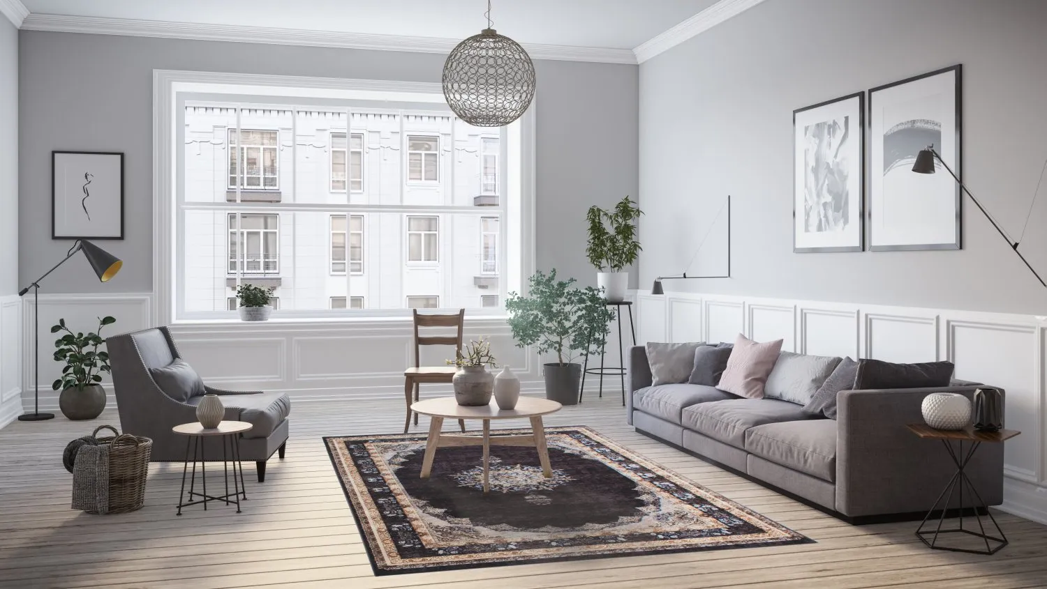 Tapis Wilton - Lukla (noir)