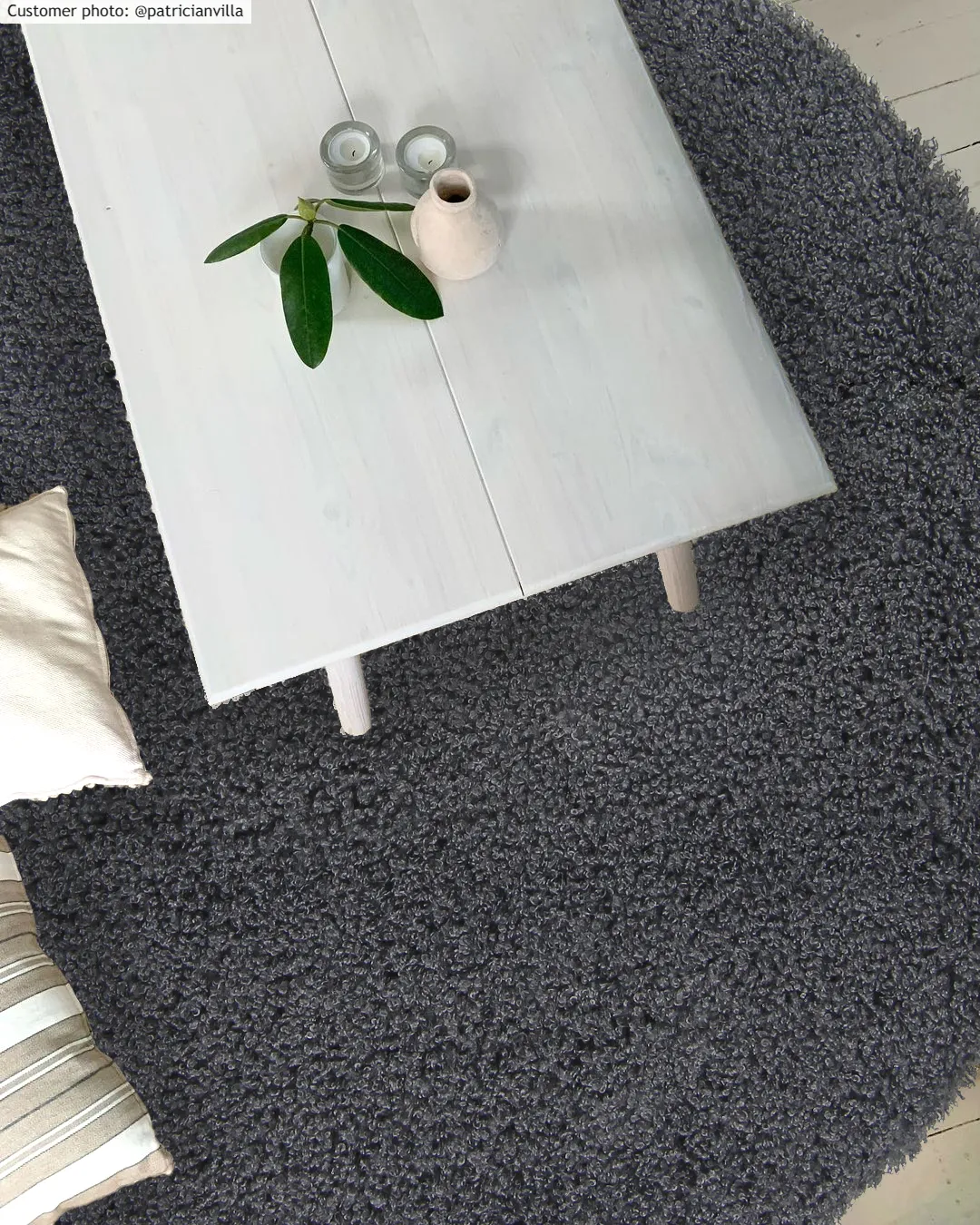 Tapis ronds - Antuco (gris foncé)