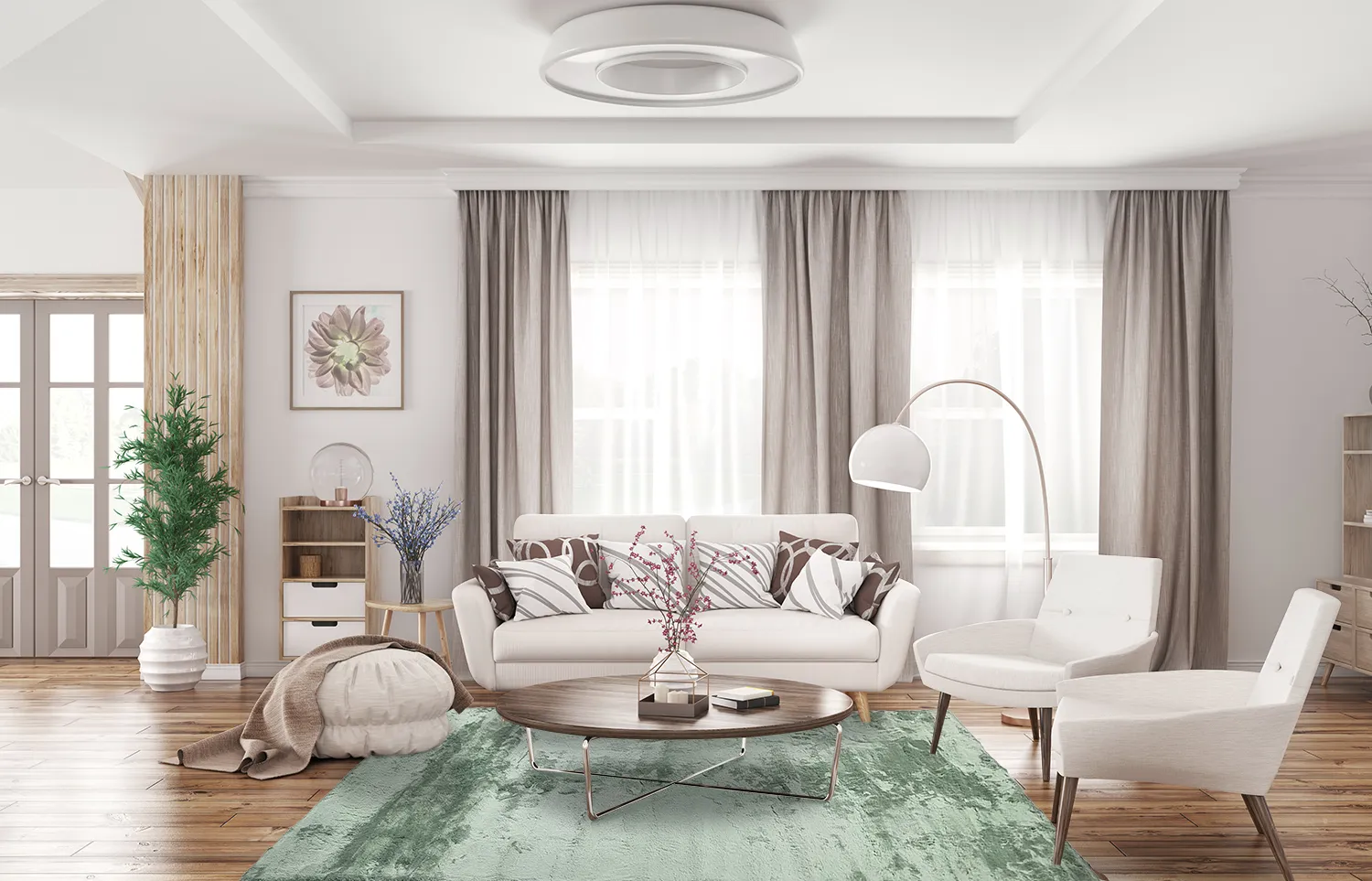 Tapis moelleux - Aranga Super Soft Fur (vert)