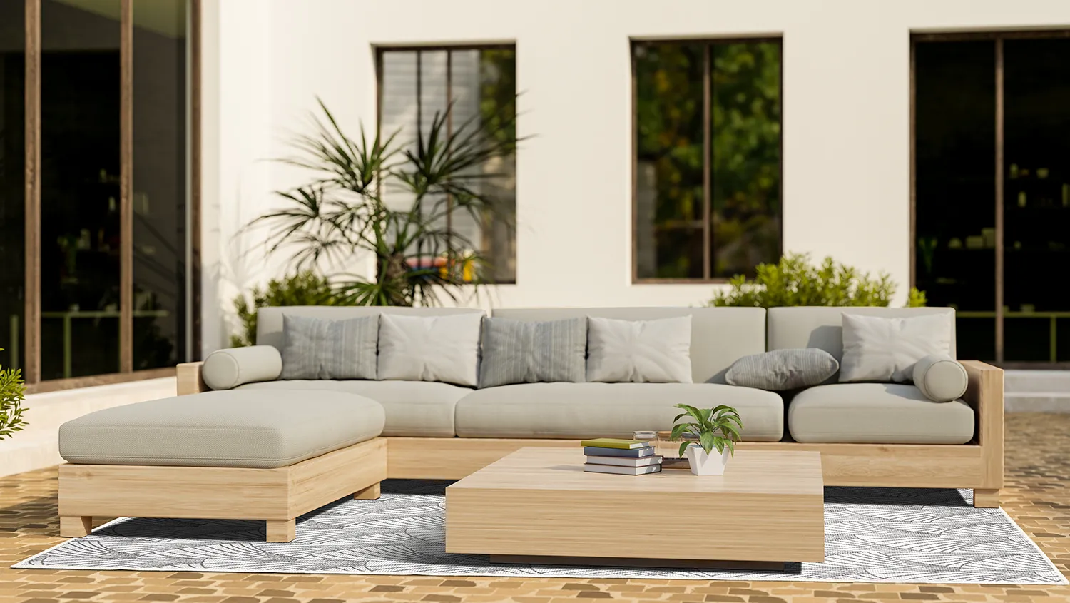 Tapis d’intérieur et d’extérieur - Beau (beige)