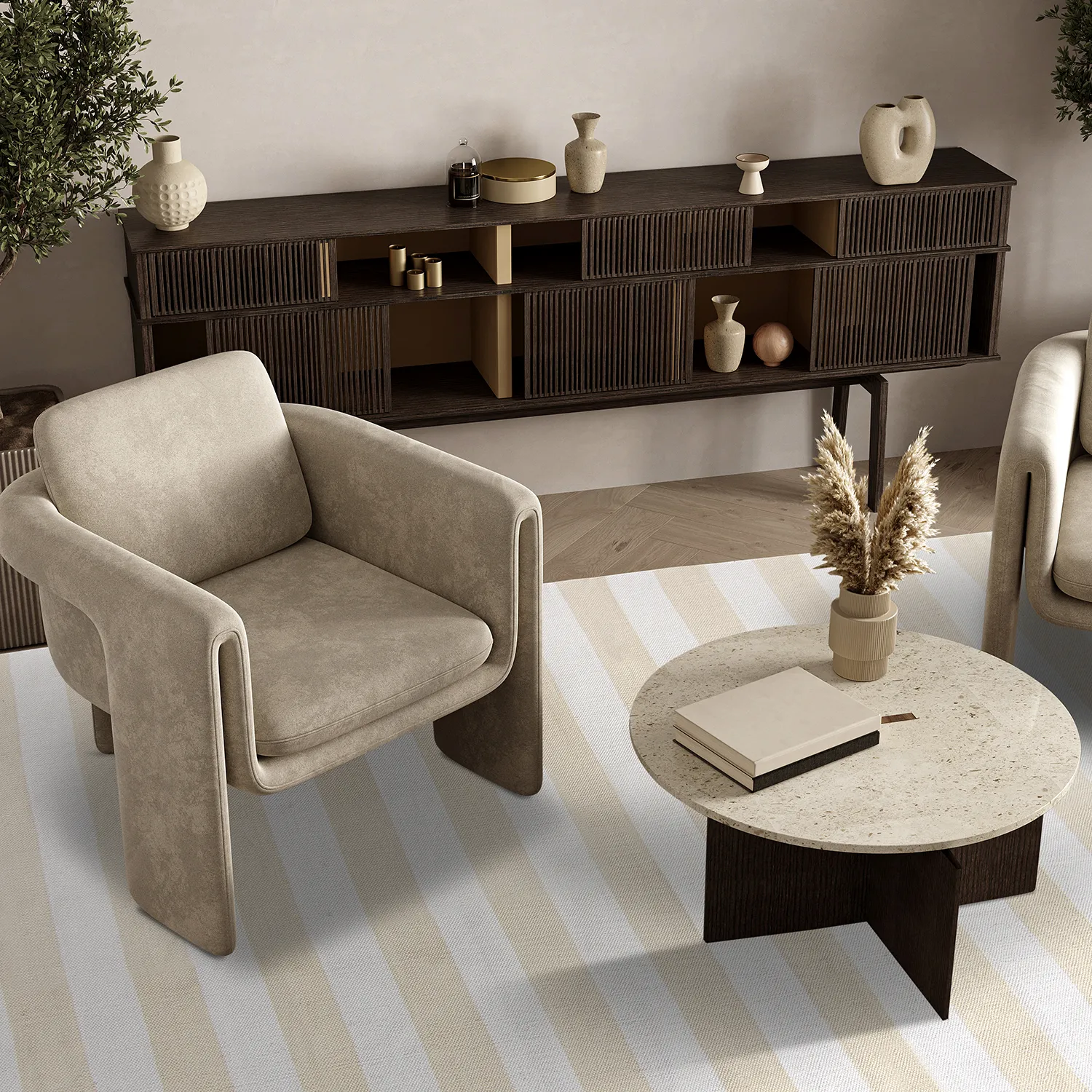 Tapis en coton - Nilo (beige)