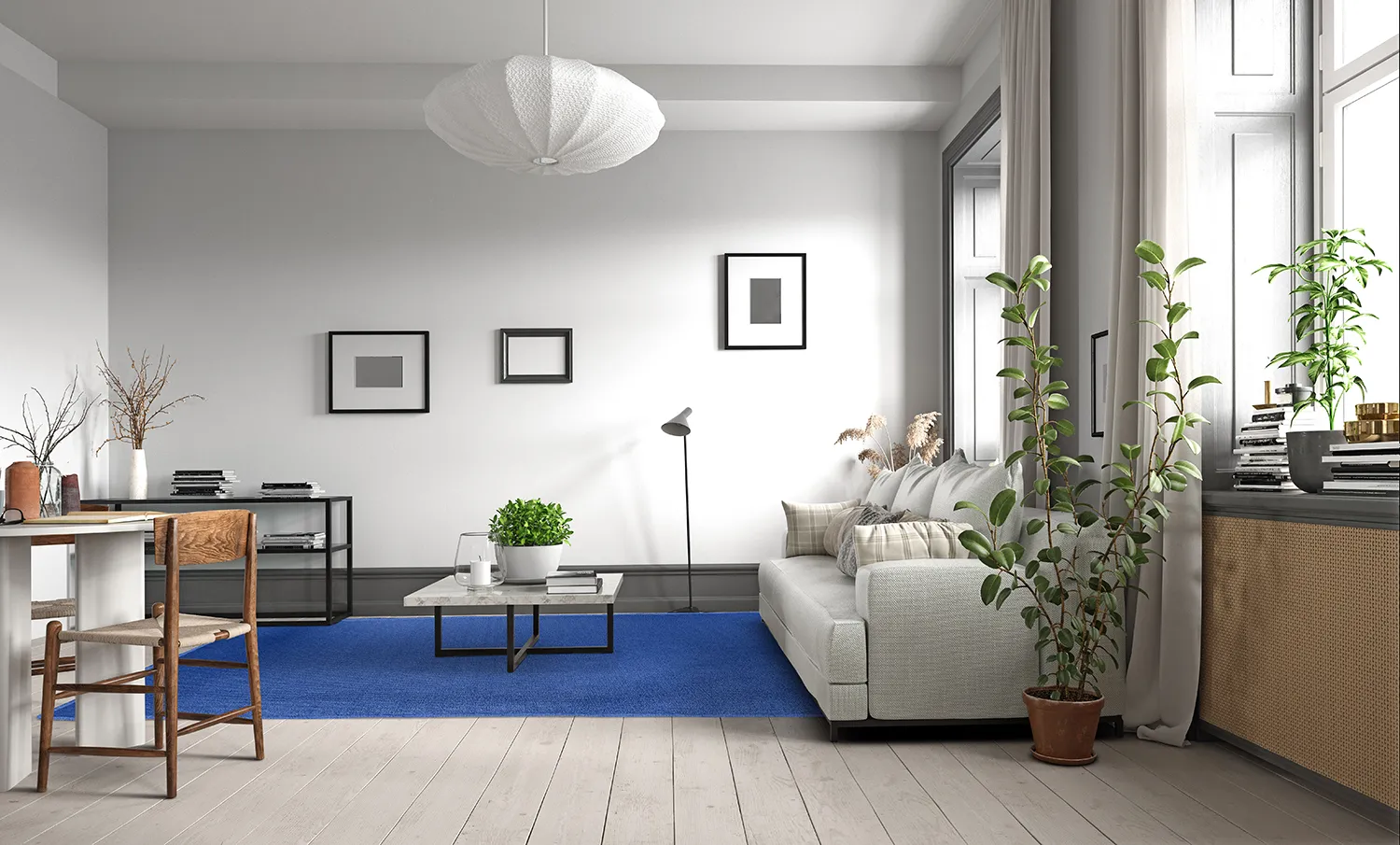 Tapis en laine - Hamilton (Classic Blue)